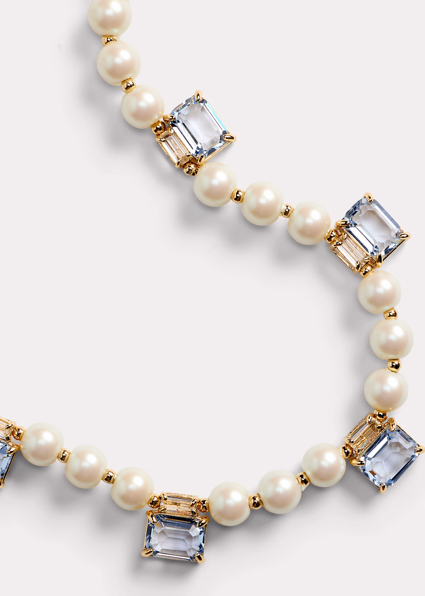 Vergoldete Halskette mit Kunstperlen - RALPH LAUREN OUTLET