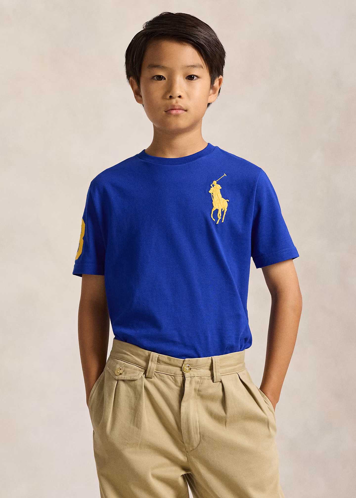 T-Shirt aus Baumwolljersey mit Big Pony - RALPH LAUREN OUTLET