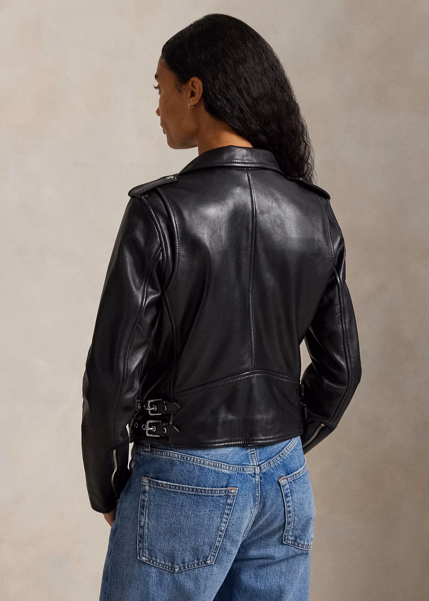 Bikerjacke aus Schafsleder - RALPH LAUREN OUTLET