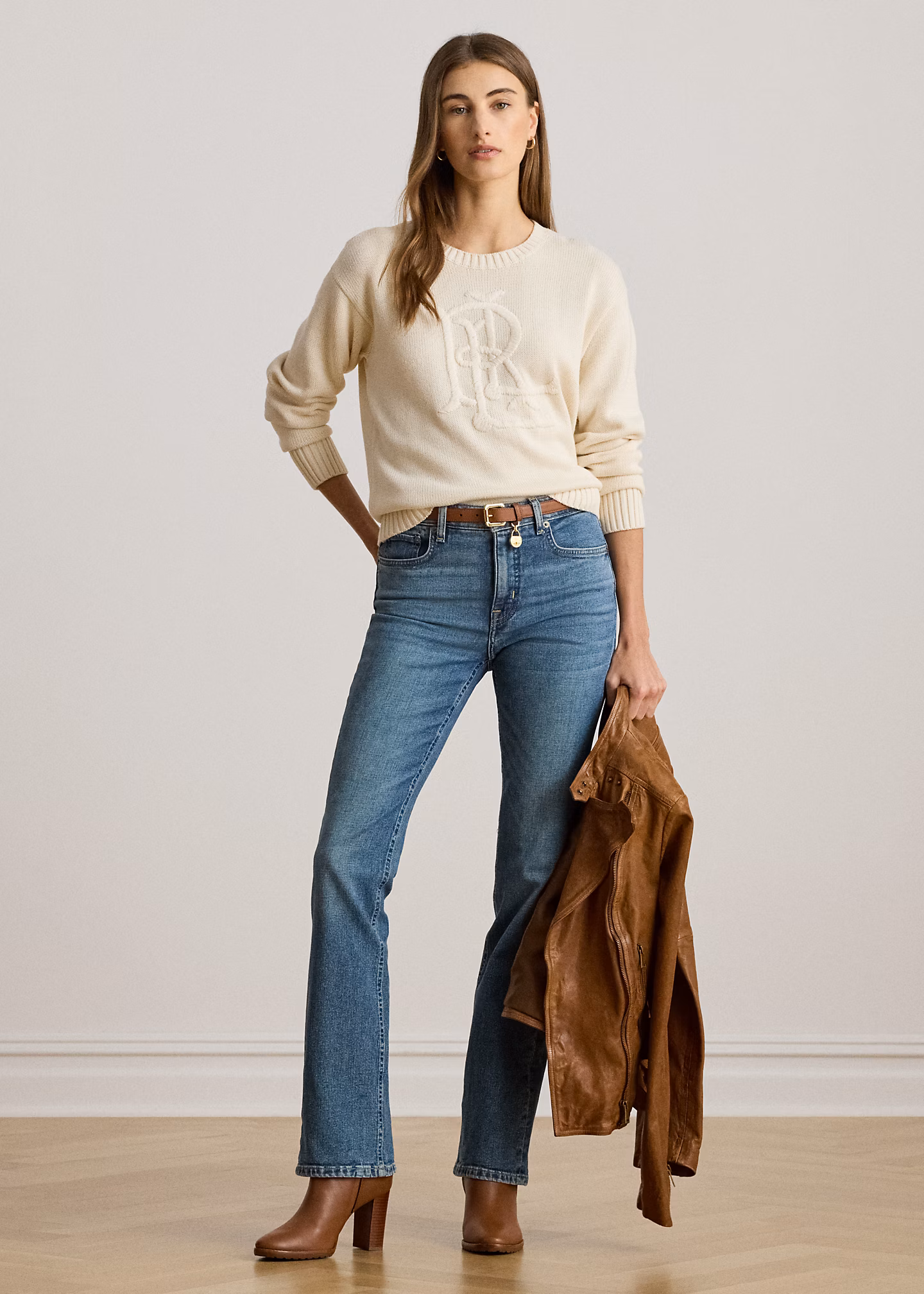 Baumwollpullover mit gesticktem Logo - RALPH LAUREN OUTLET