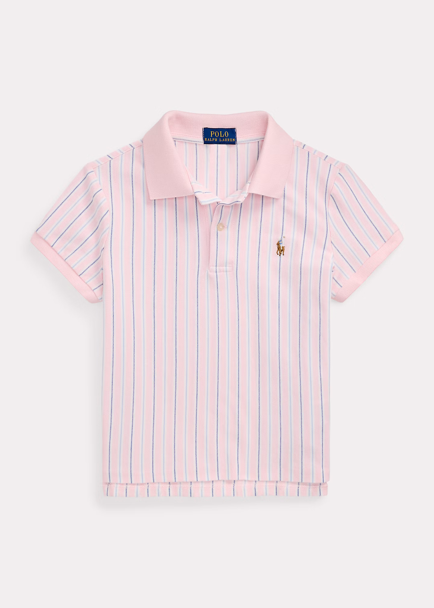 Kastenförmiges Poloshirt mit Streifen - RALPH LAUREN OUTLET