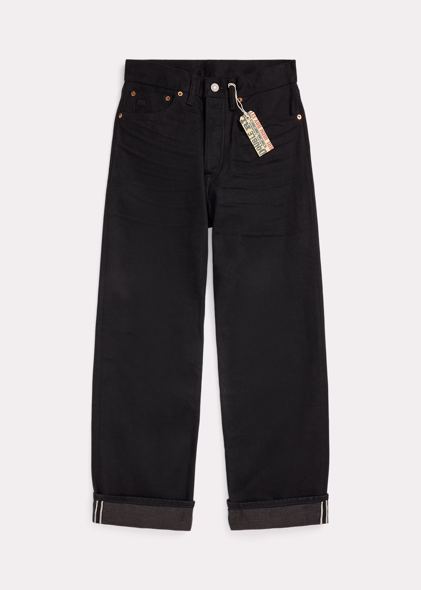 Boy-Fit Selvedge-Jeans in Schwarz - RALPH LAUREN OUTLET