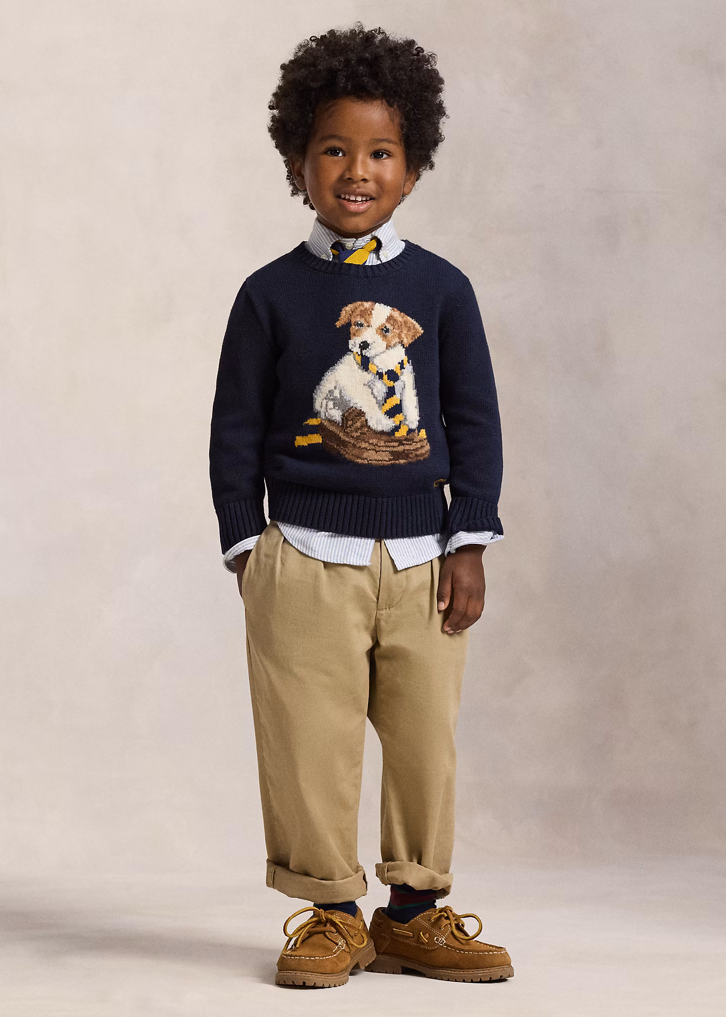 Baumwollpullover mit Hundemotiv - RALPH LAUREN OUTLET