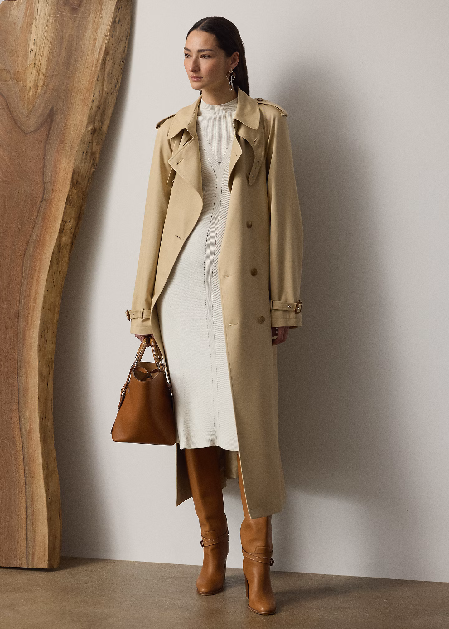 Geripptes Pulloverkleid mit Flügelärmeln - RALPH LAUREN OUTLET