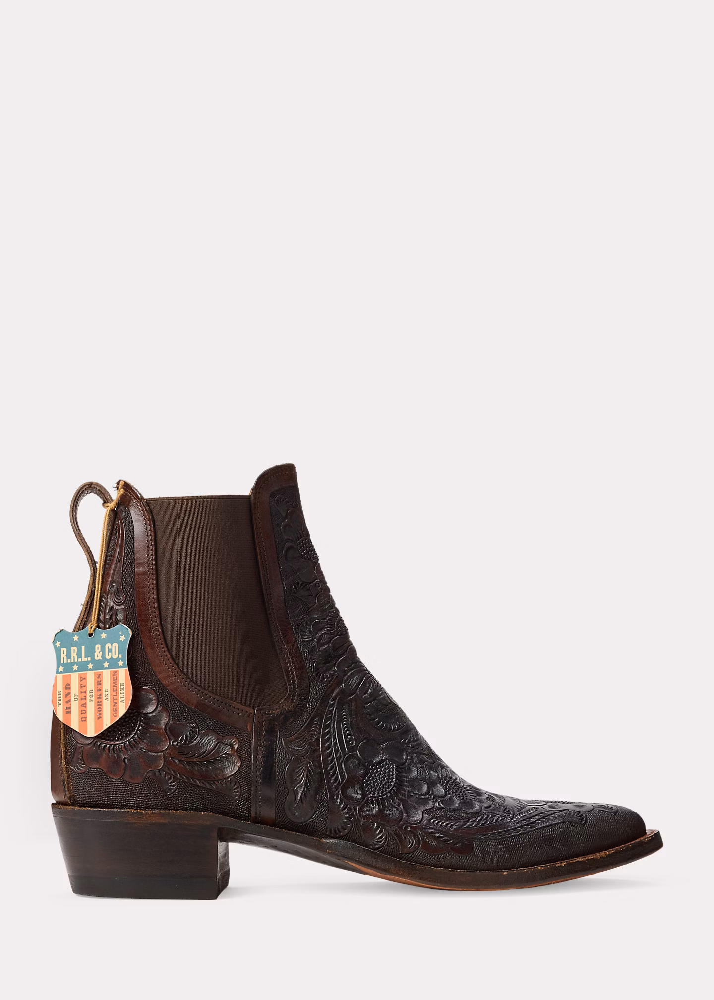 Handgearbeiteter Lederstiefel Plainview - RALPH LAUREN OUTLET