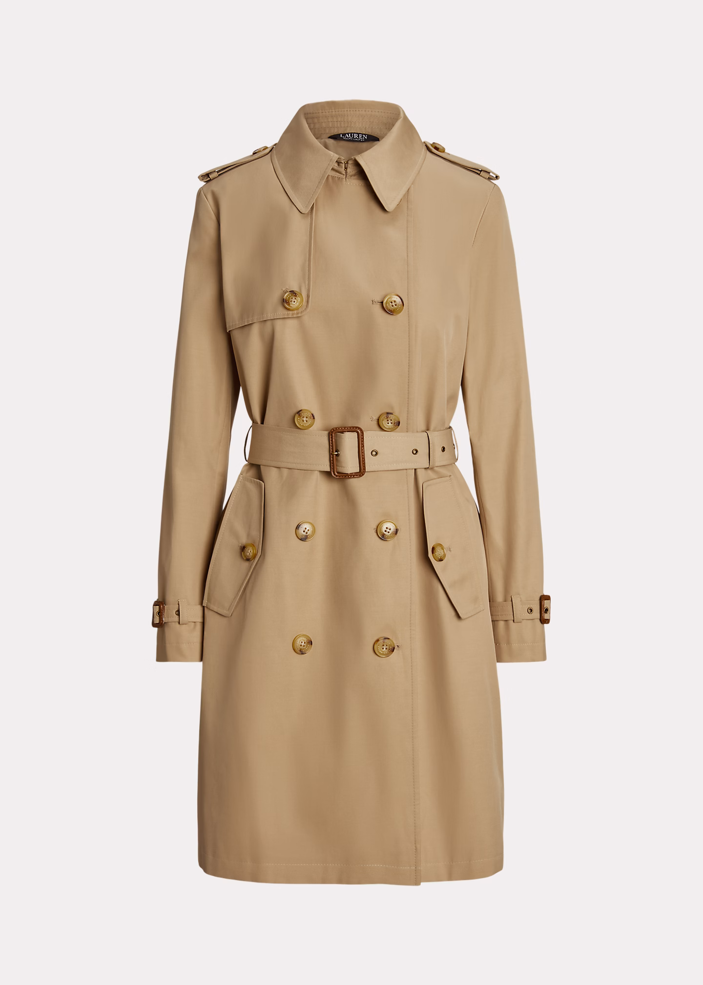 Zweireihiger Trenchcoat mit Baumwolle - RALPH LAUREN OUTLET