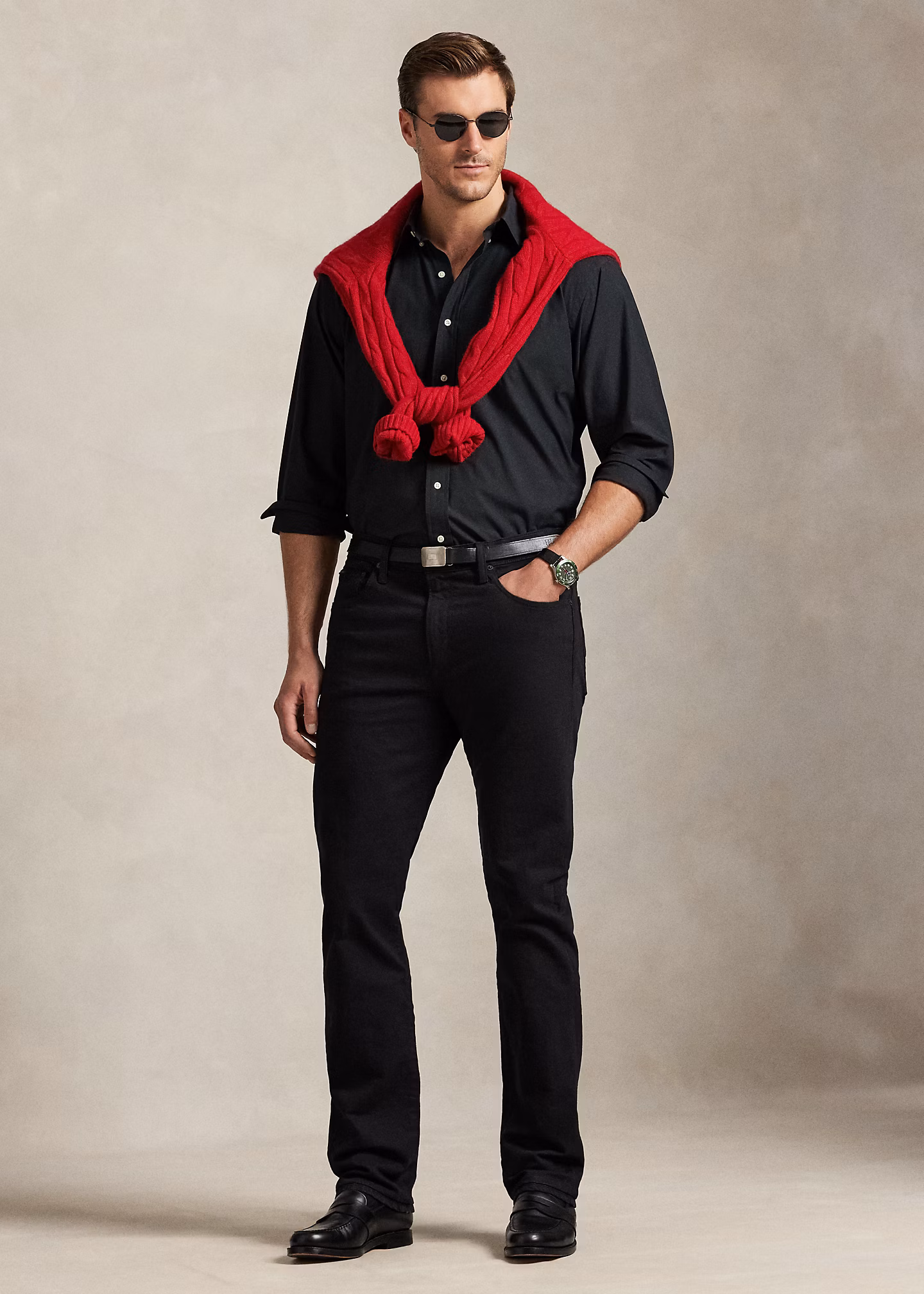 Bluse aus Stretchpopeline - RALPH LAUREN OUTLET