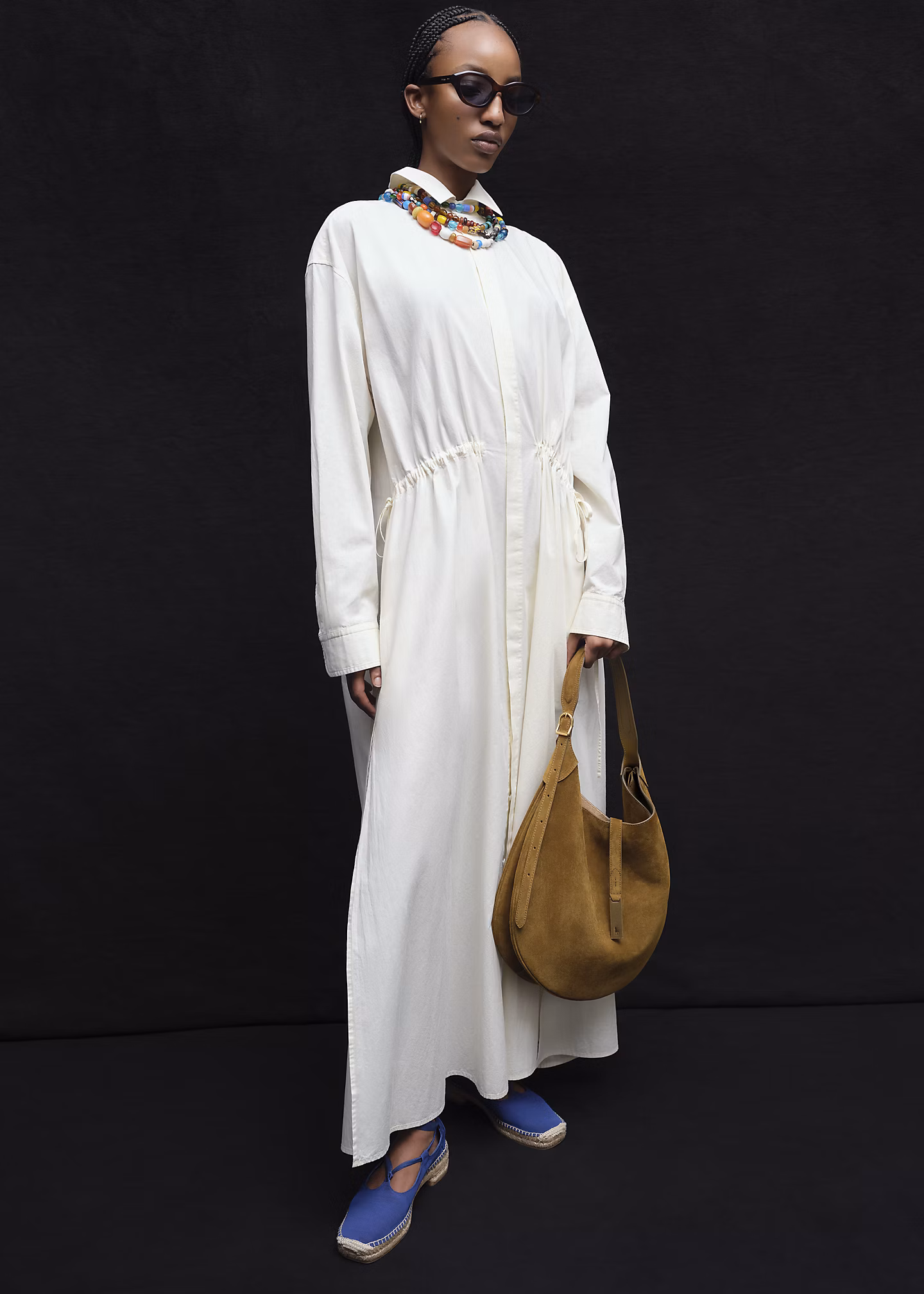 Baumwoll-Hemdkleid mit Tunnelzug - RALPH LAUREN OUTLET