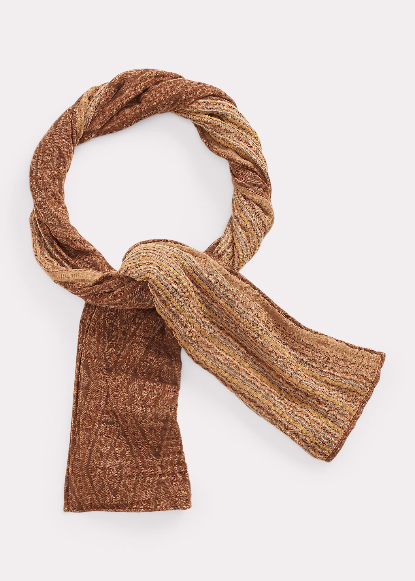 Beidseitiger Baumwoll-Jacquard-Schal - RALPH LAUREN OUTLET