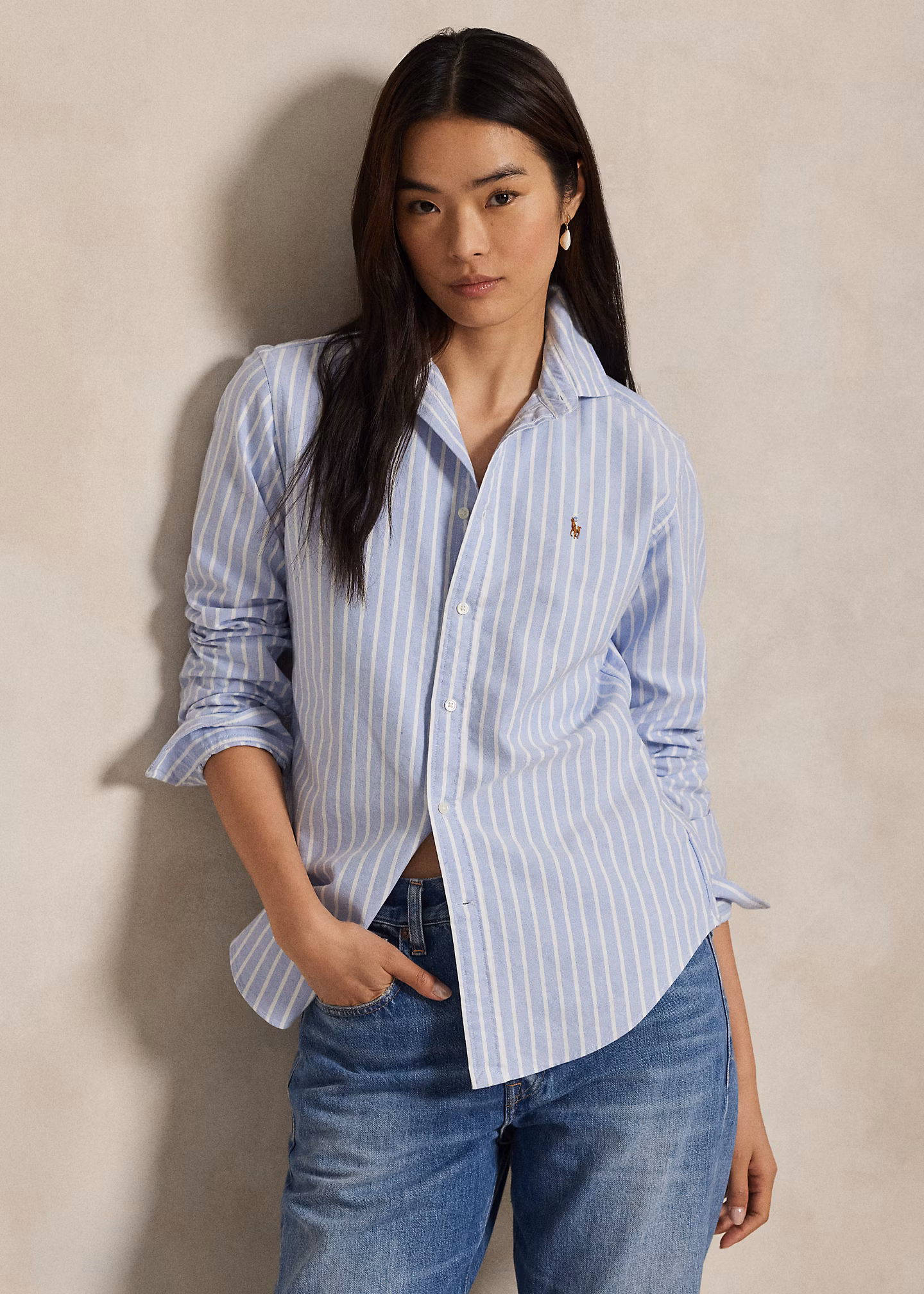 Gestreiftes Slim-Fit Oxfordhemd - RALPH LAUREN OUTLET