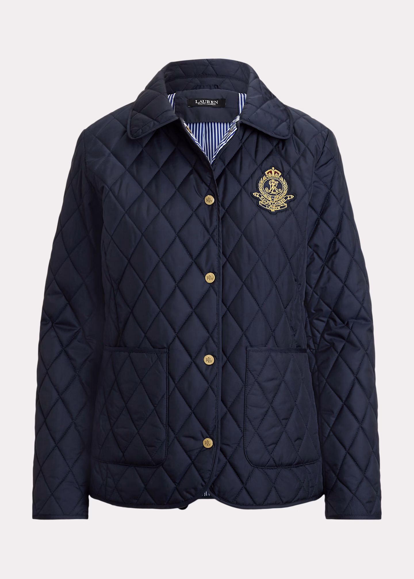 Steppjacke mit Wappenaufnäher - RALPH LAUREN OUTLET