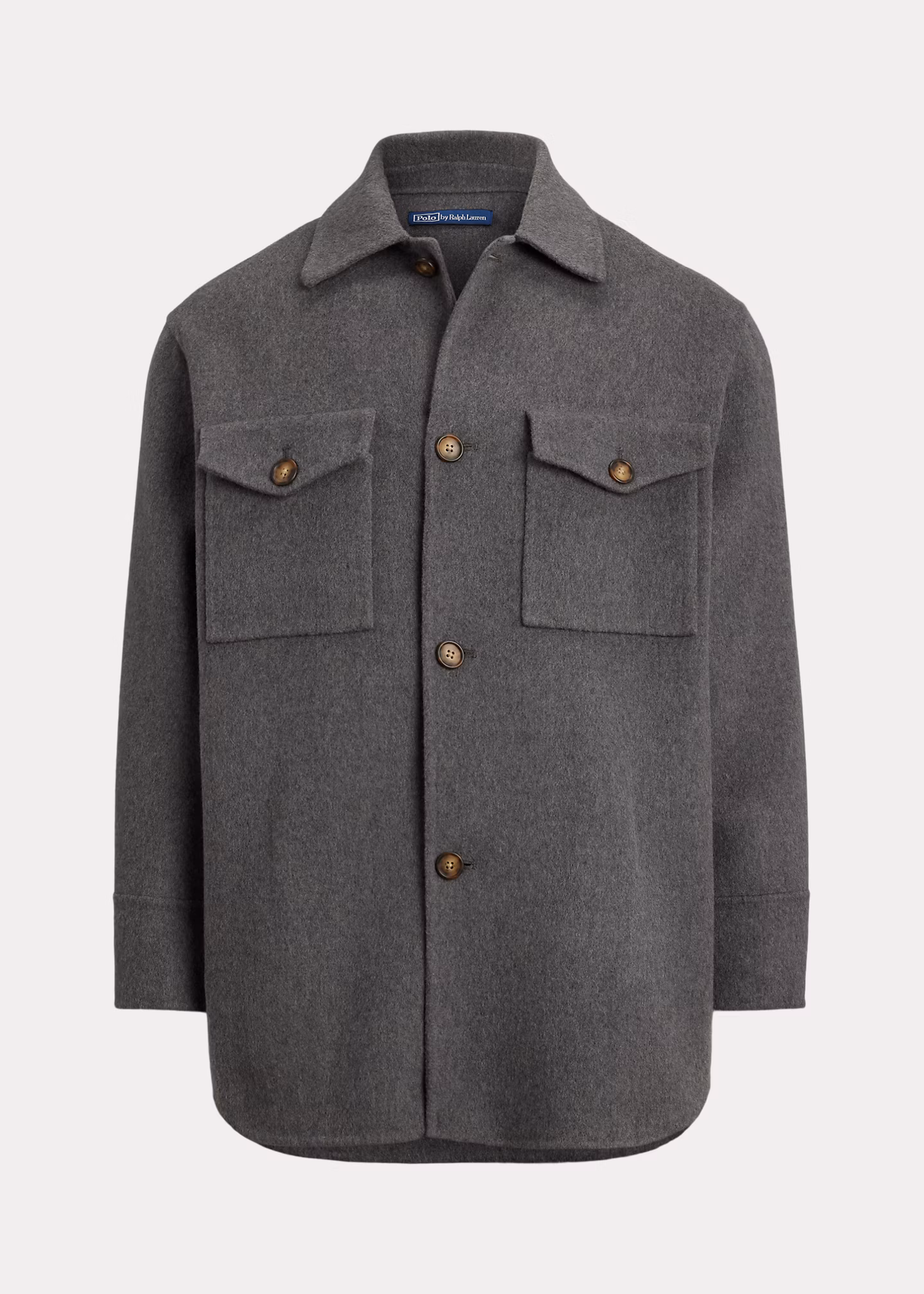 Hemdjacke aus beidseitigem Wollstoff - RALPH LAUREN OUTLET