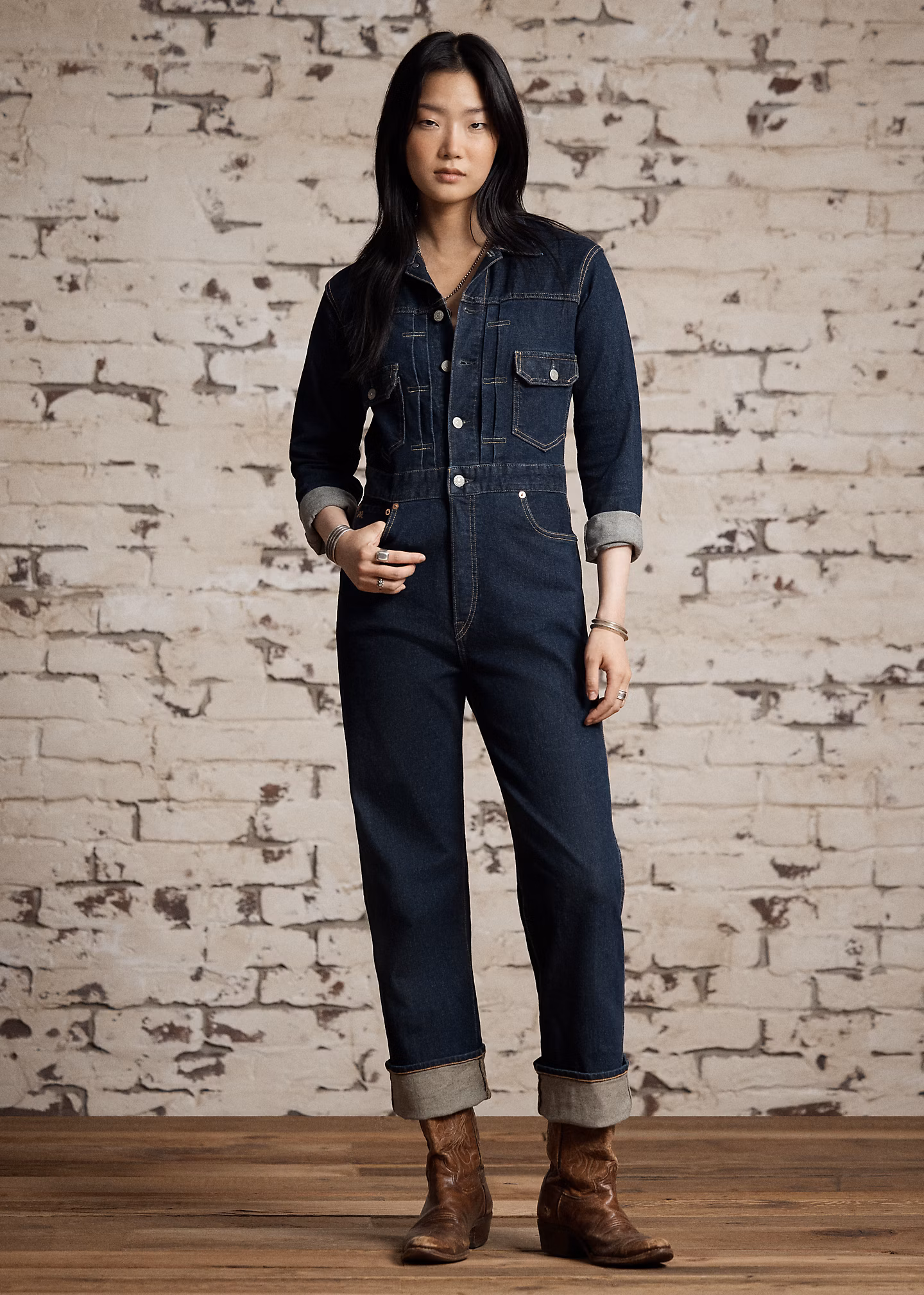 Indigoblauer Denim-Overall - RALPH LAUREN OUTLET