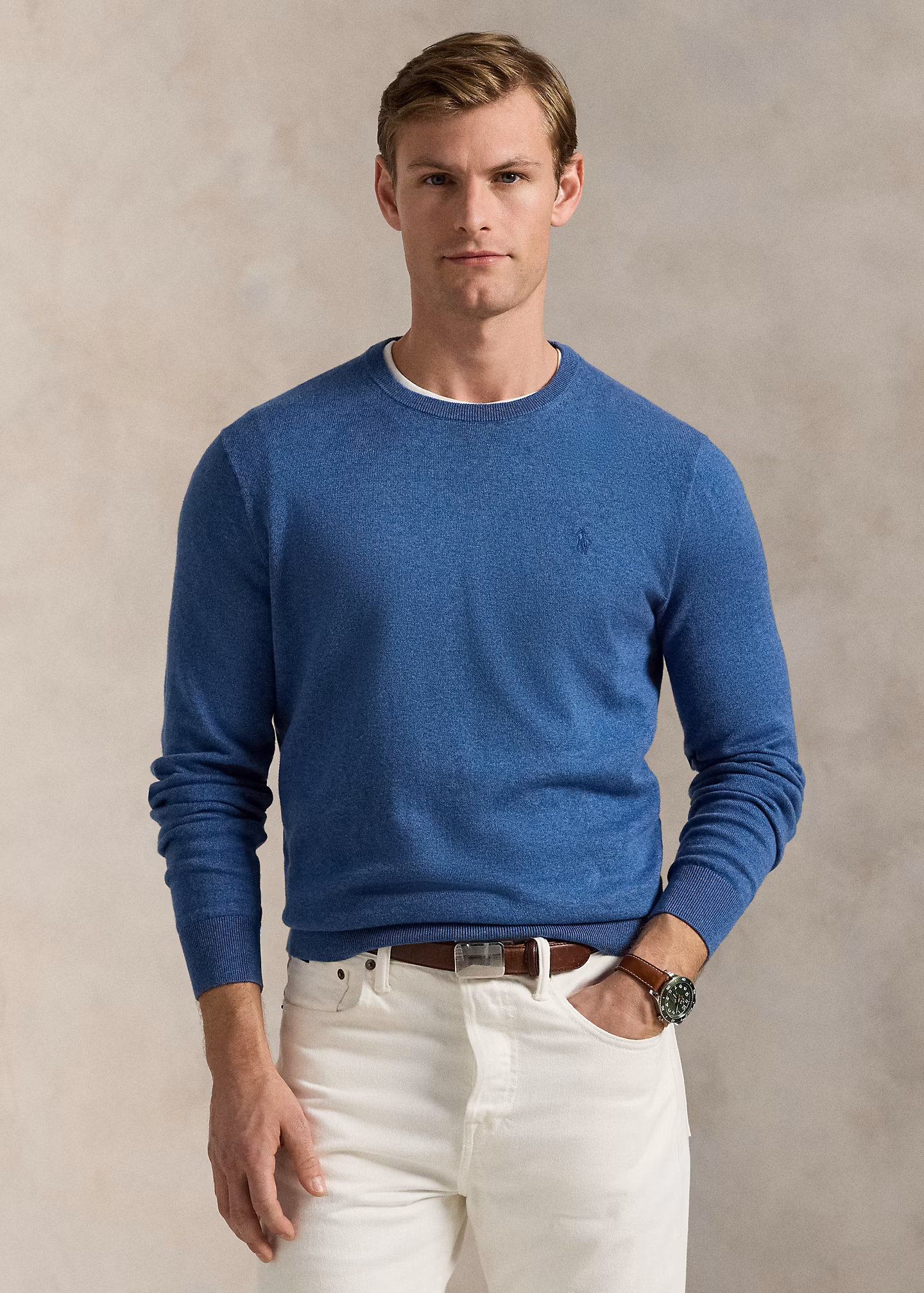 Baumwoll-Kaschmir-Rundhalspullover - RALPH LAUREN OUTLET