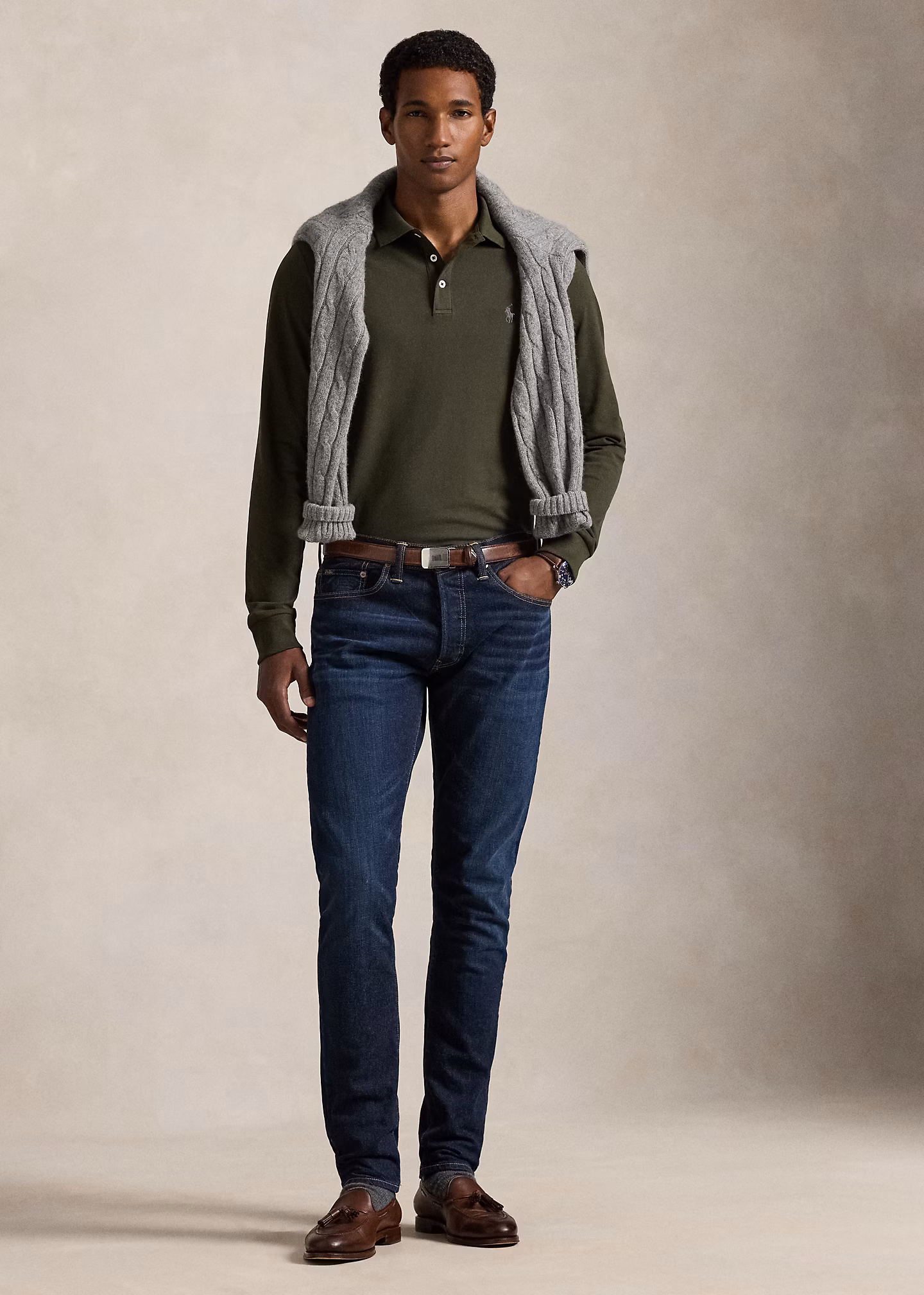 Custom-Slim-Fit Piqué-Poloshirt - RALPH LAUREN OUTLET