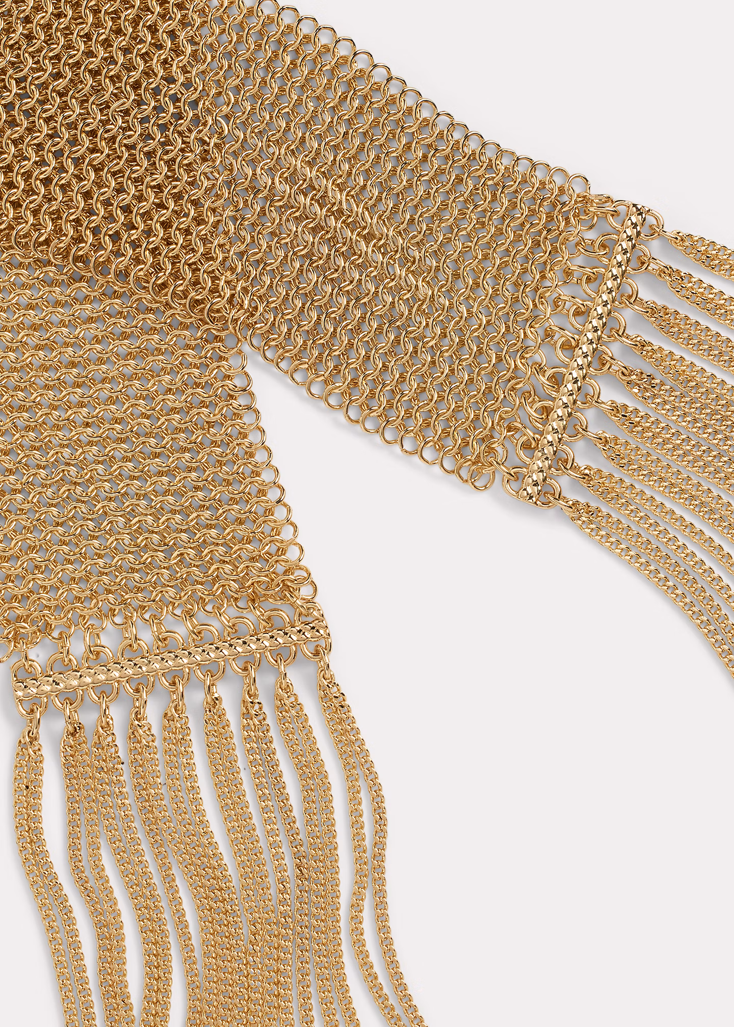 Vergoldete Schal-Halskette mit Fransen - RALPH LAUREN OUTLET