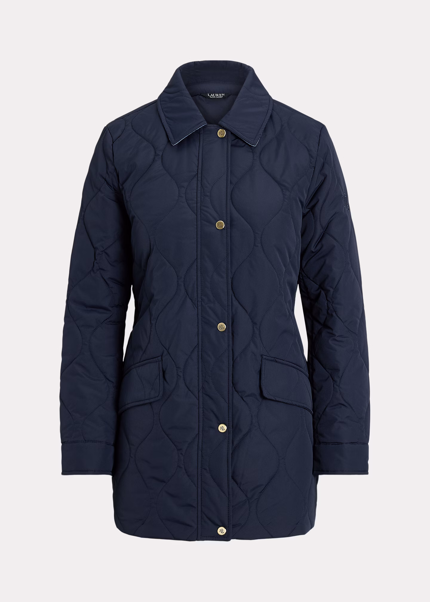 Steppjacke mit Denim-Besatz - RALPH LAUREN OUTLET