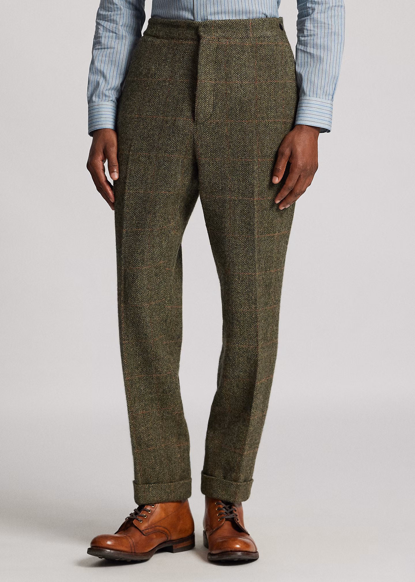 Slim-Fit Windowpane-Anzughose aus Wolle - RALPH LAUREN OUTLET