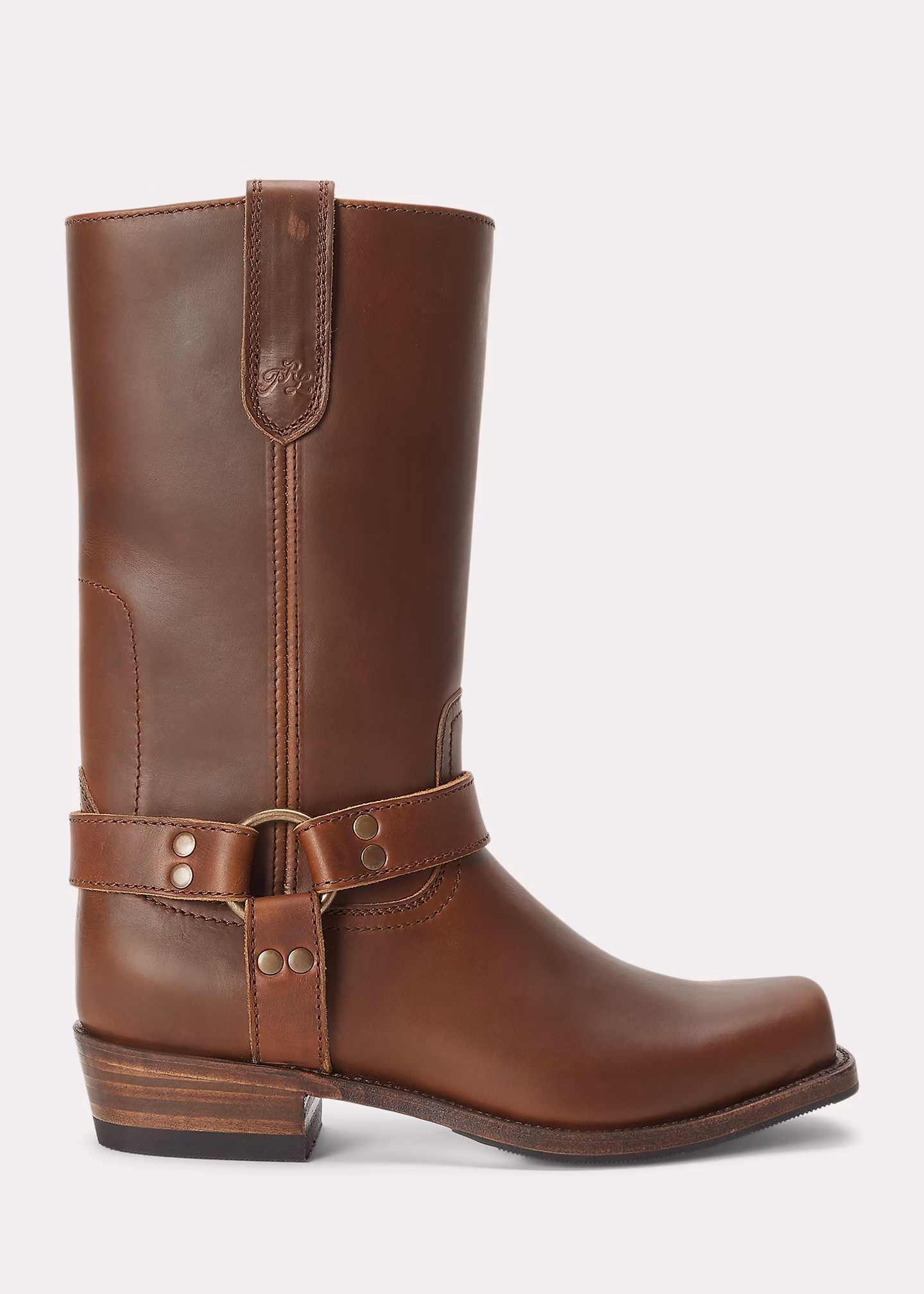Leder-Westernstiefel im Reiterstil - RALPH LAUREN OUTLET