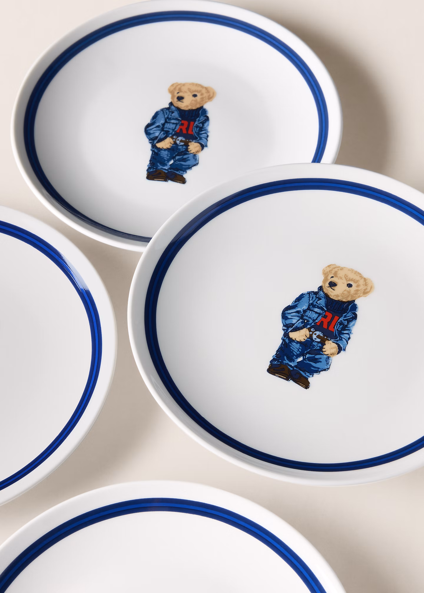 Dessertteller-Set mit Denim Polo Bear - RALPH LAUREN OUTLET