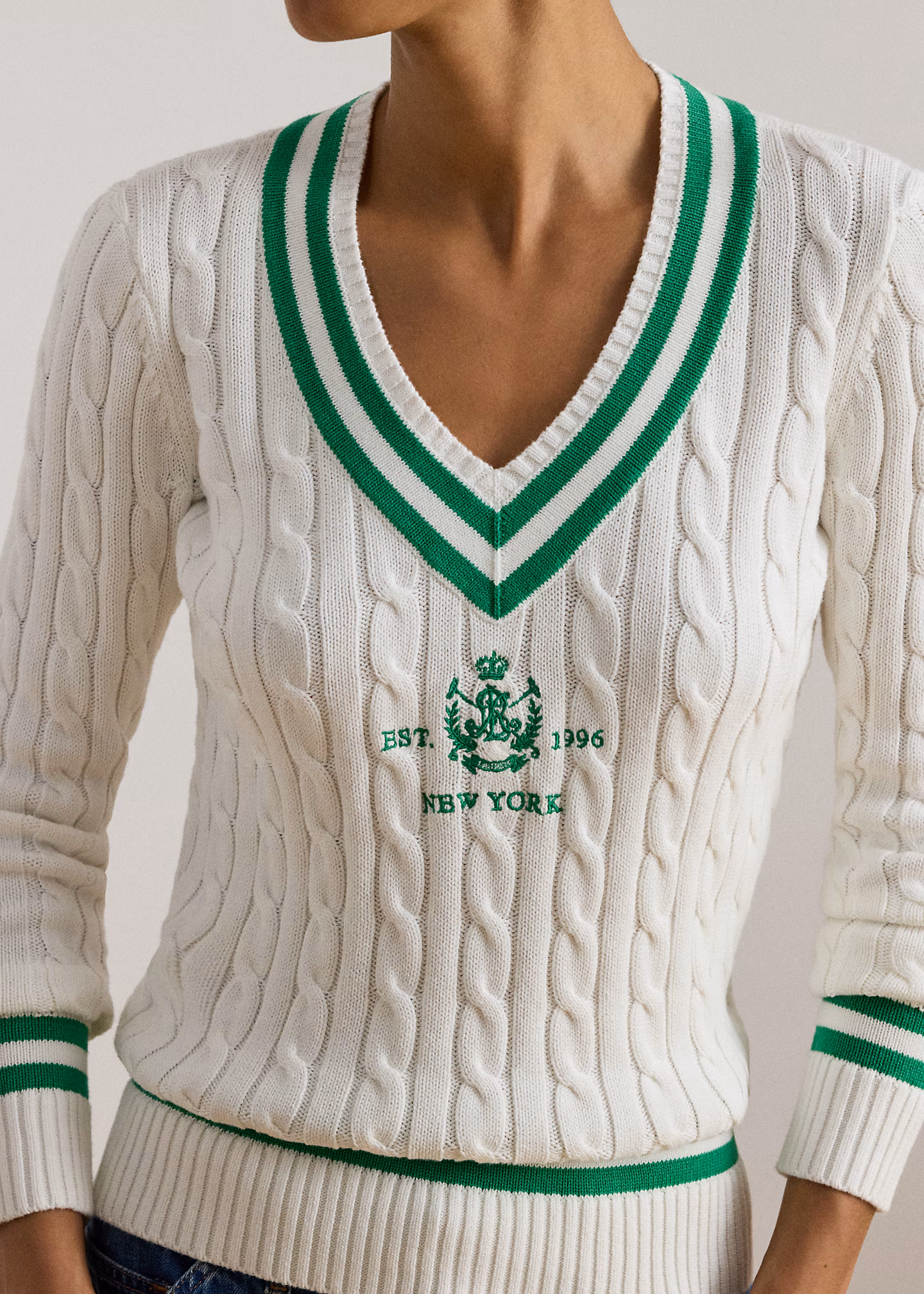 Cricket-Pullover mit Zopfmuster - RALPH LAUREN OUTLET