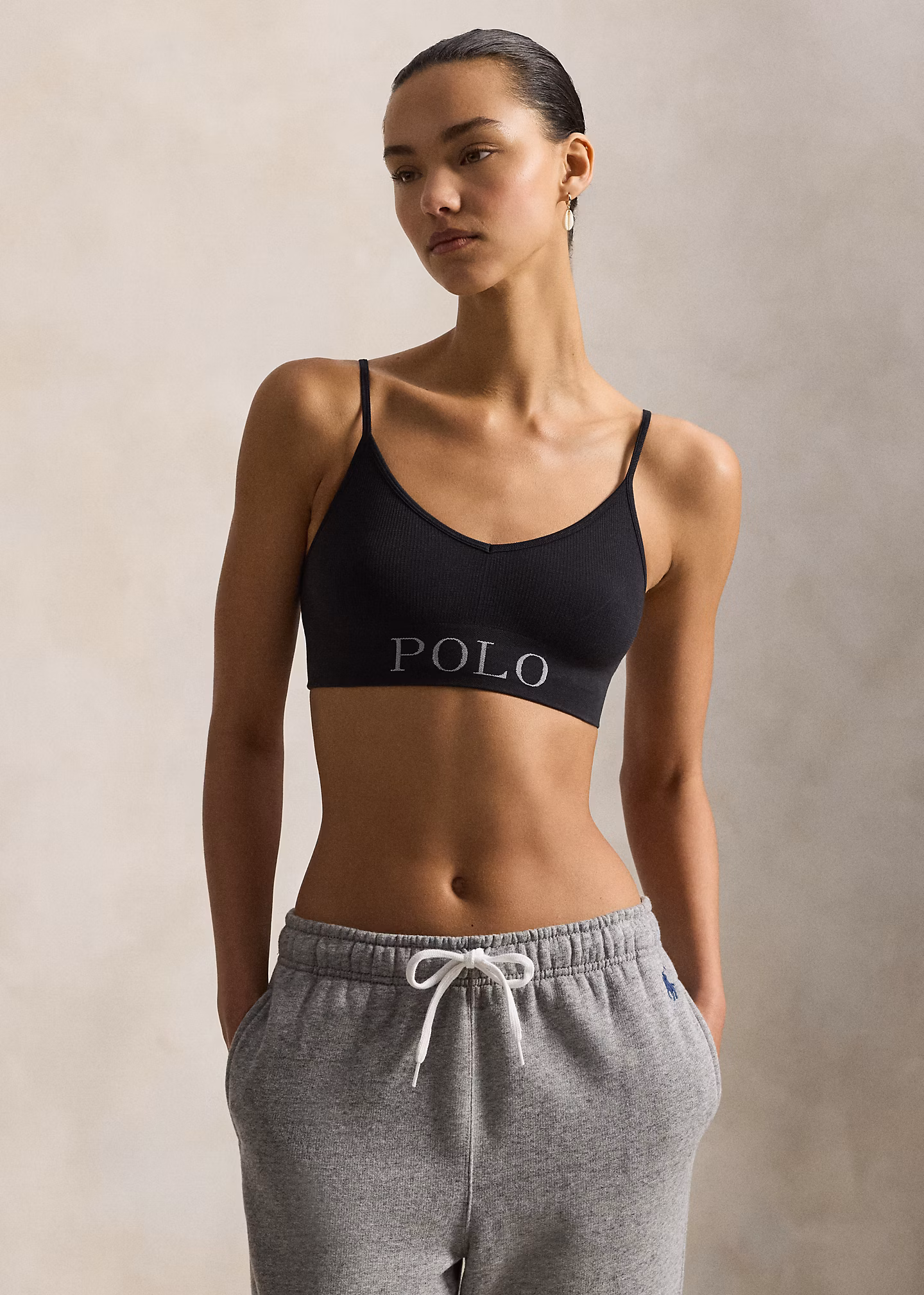 Bustier mit V-Ausschnitt und Logo - RALPH LAUREN OUTLET