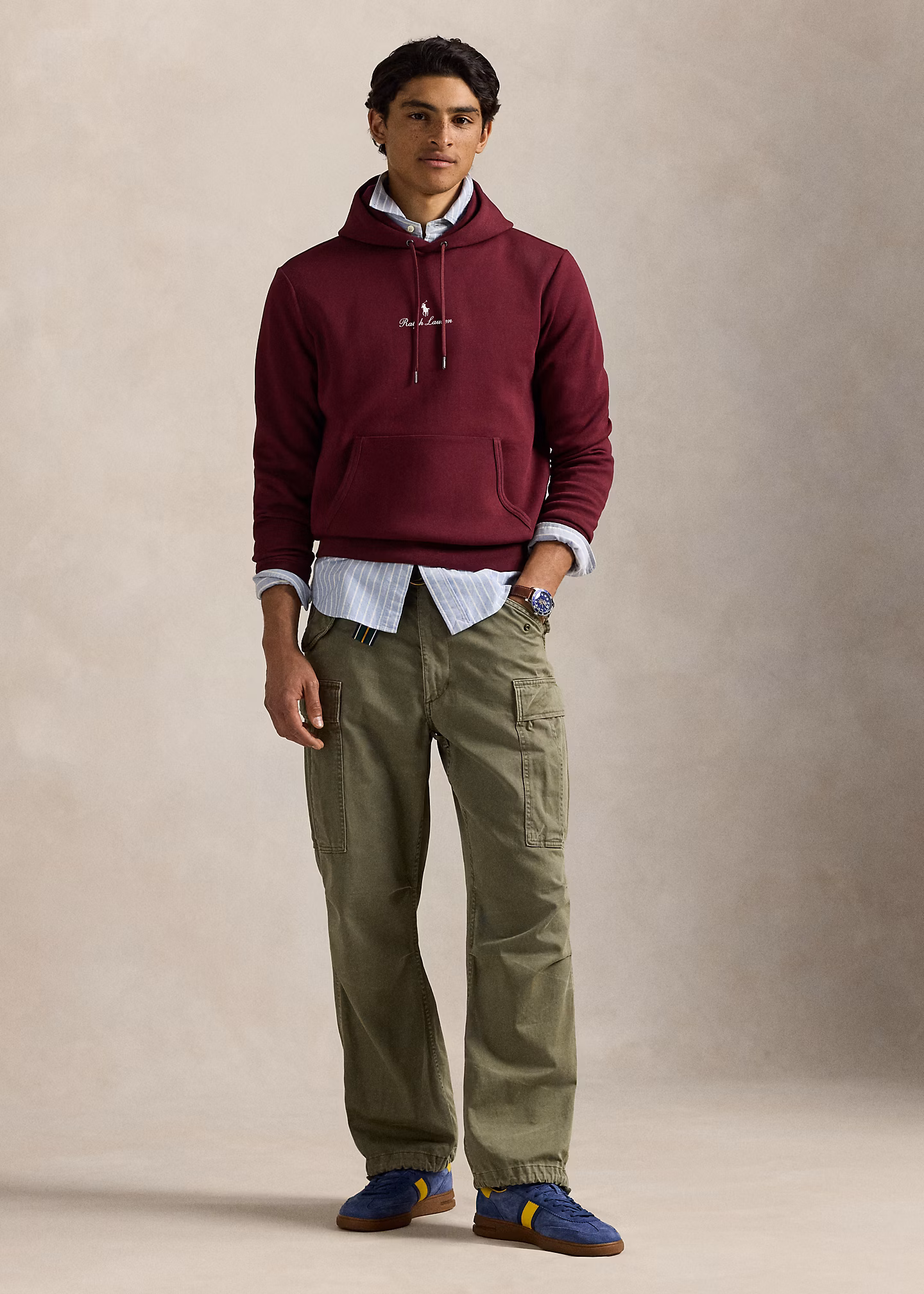 Doppellagige Kapuzenjacke mit Logo - RALPH LAUREN OUTLET