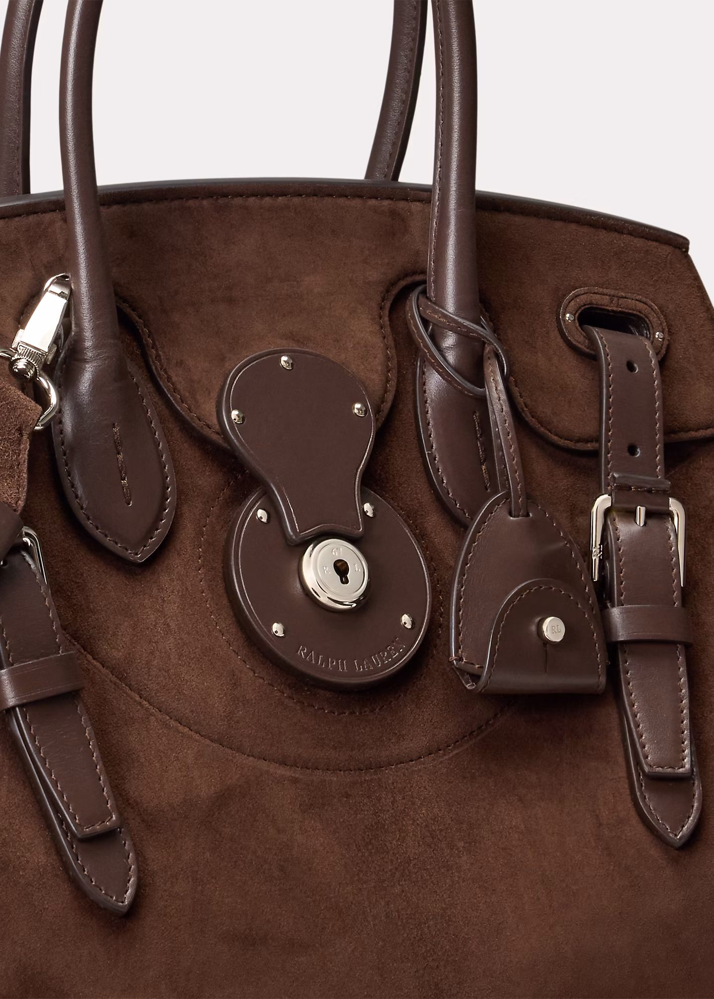 Tasche Soft Ricky 33 aus Kalbswildleder - RALPH LAUREN OUTLET