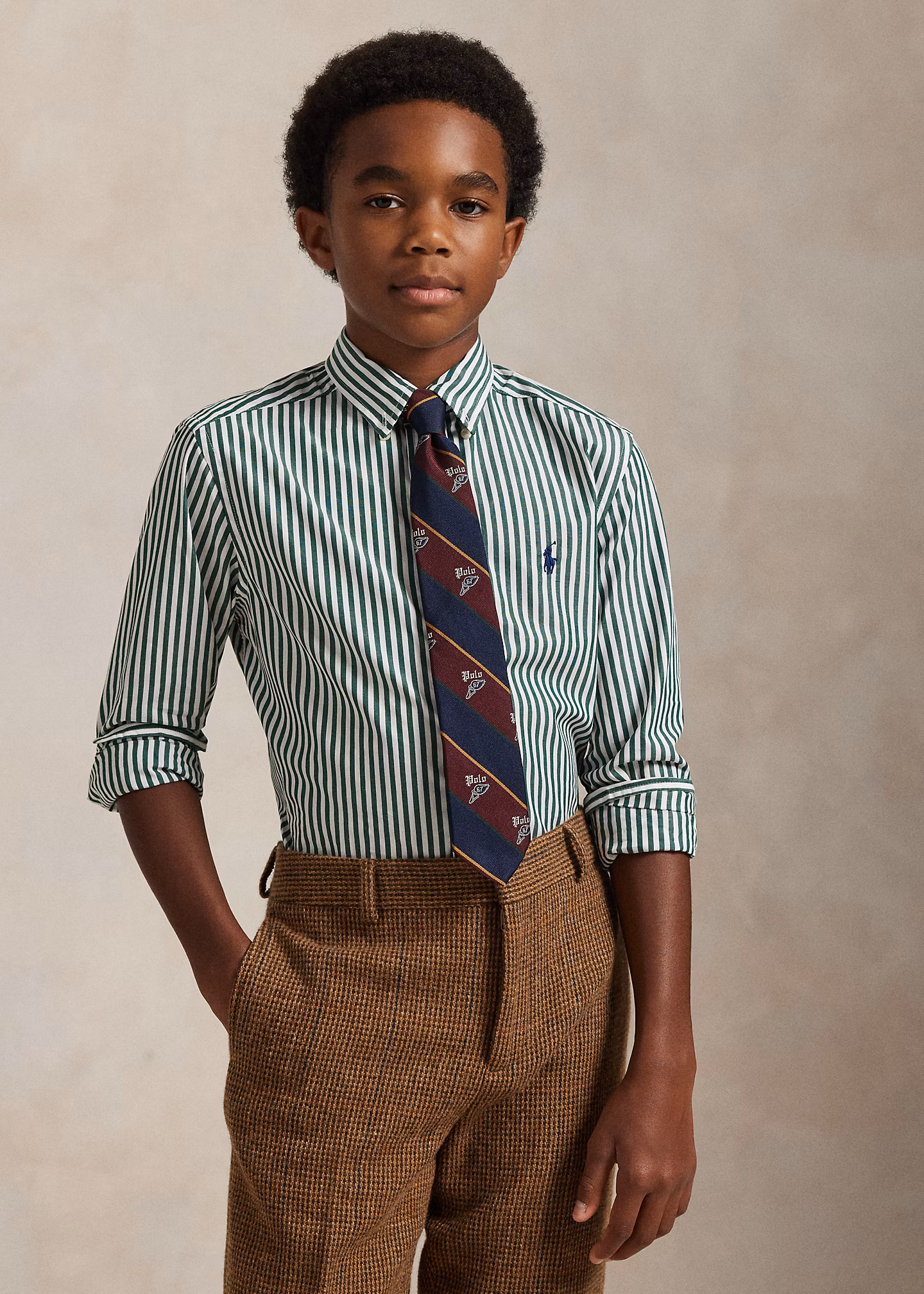 Gestreiftes Hemd aus Baumwollpopeline - RALPH LAUREN OUTLET