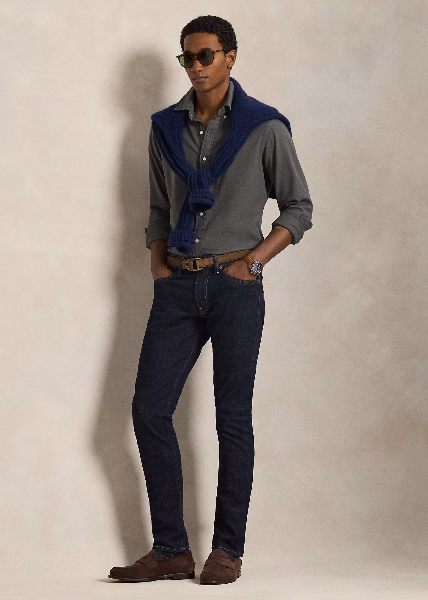 Custom-Fit strukturiertes Ratière-Hemd - RALPH LAUREN OUTLET