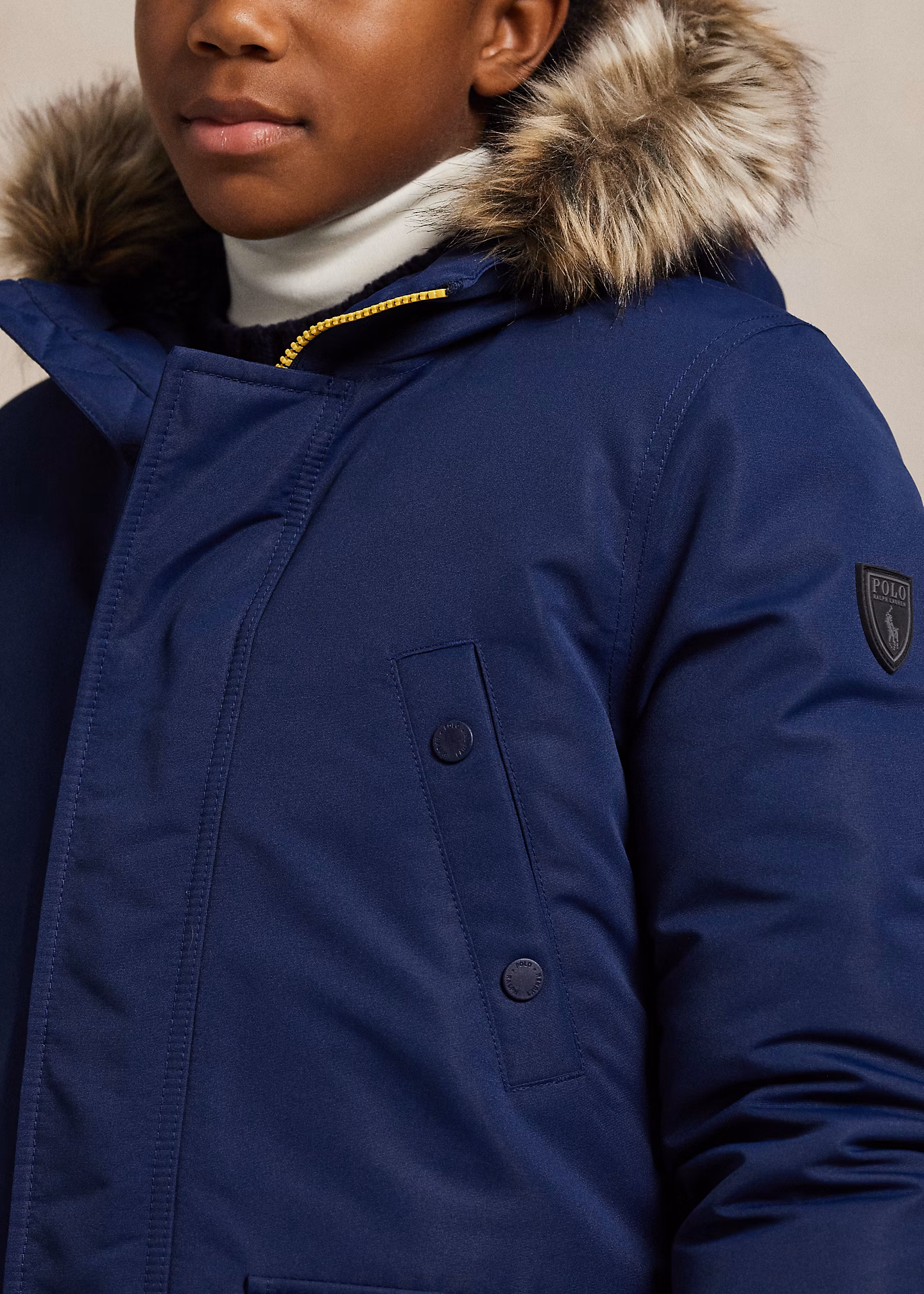 Daunenparka mit Kunstpelzbesatz - RALPH LAUREN OUTLET