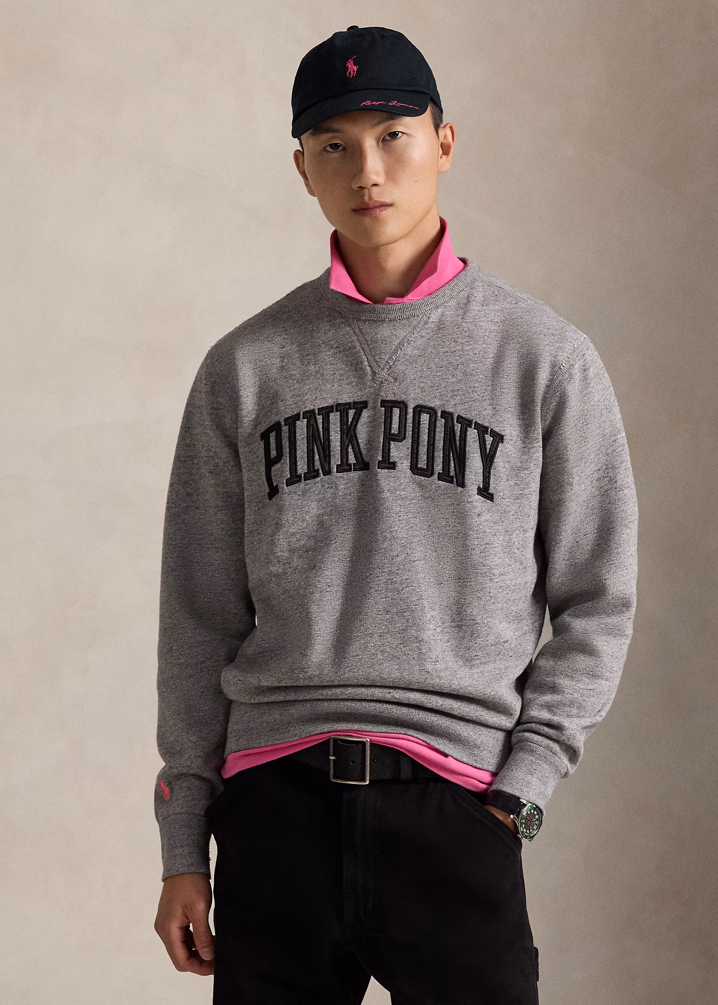 Classic-Fit Fleece-Sweatshirt Pink Pony - RALPH LAUREN OUTLET
