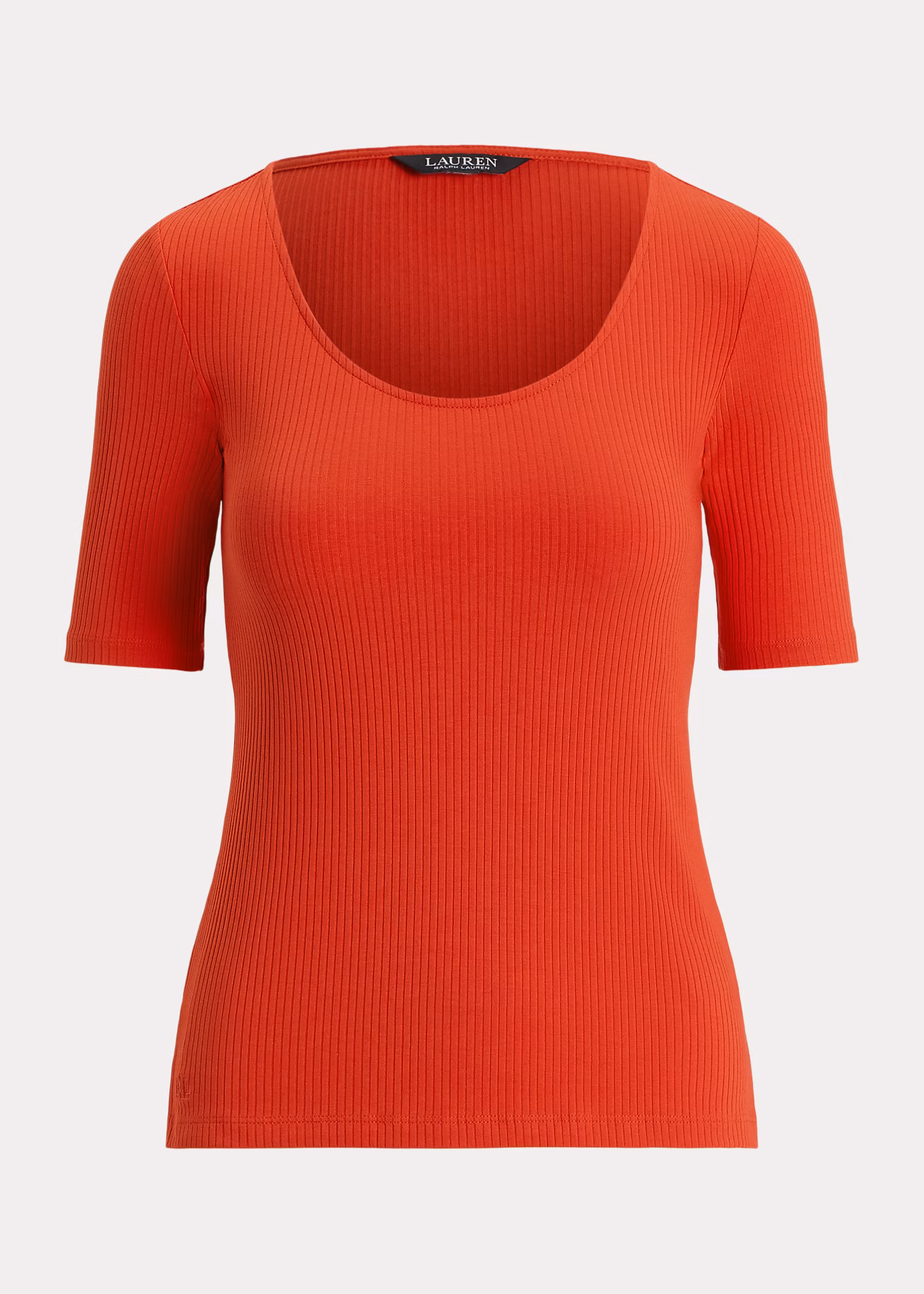 Geripptes T-Shirt aus Baumwollmischung - RALPH LAUREN OUTLET