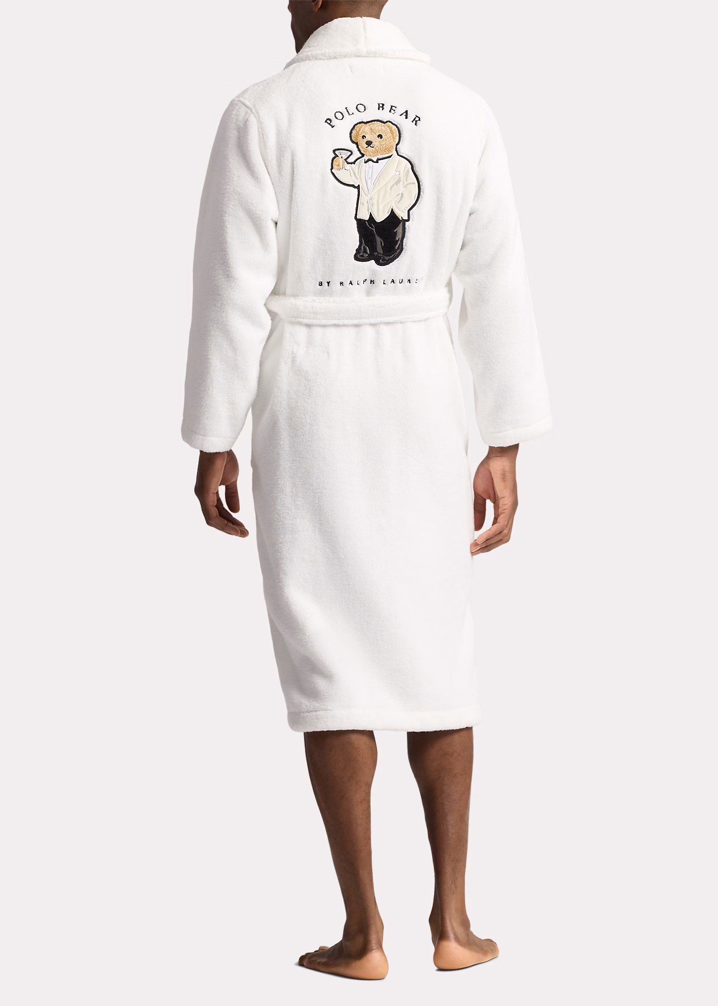 Baumwollfrottee-Bademantel mit Polo Bear - RALPH LAUREN OUTLET