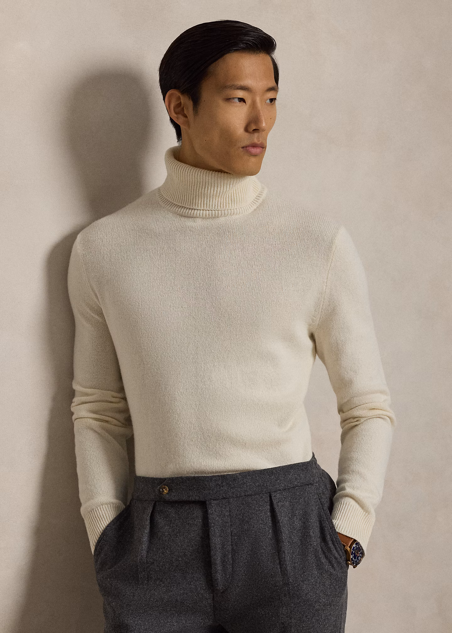 Woll-Baumwoll-Pullover mit Rollkragen - RALPH LAUREN OUTLET