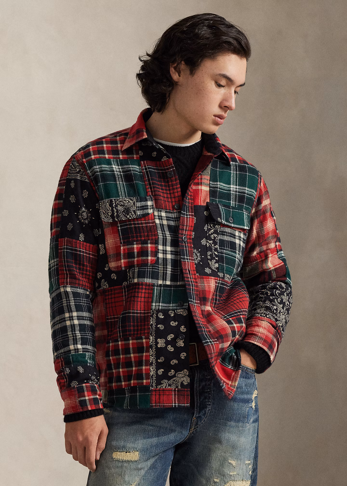 Classic-Fit Flanell-Arbeitshemd - RALPH LAUREN OUTLET