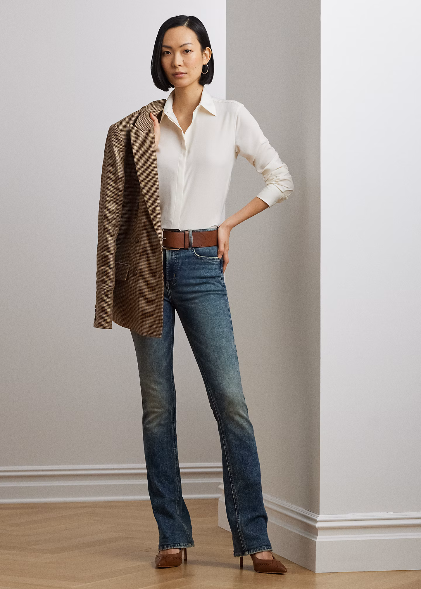 Classic-Fit Hemd aus Crêpe - RALPH LAUREN OUTLET