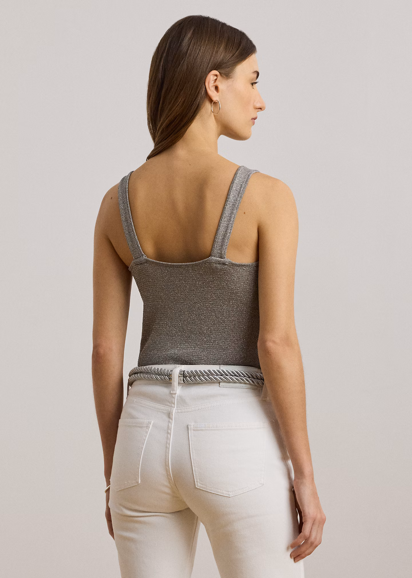 Ärmelloser Metallic-Pullover mit Ring - RALPH LAUREN OUTLET