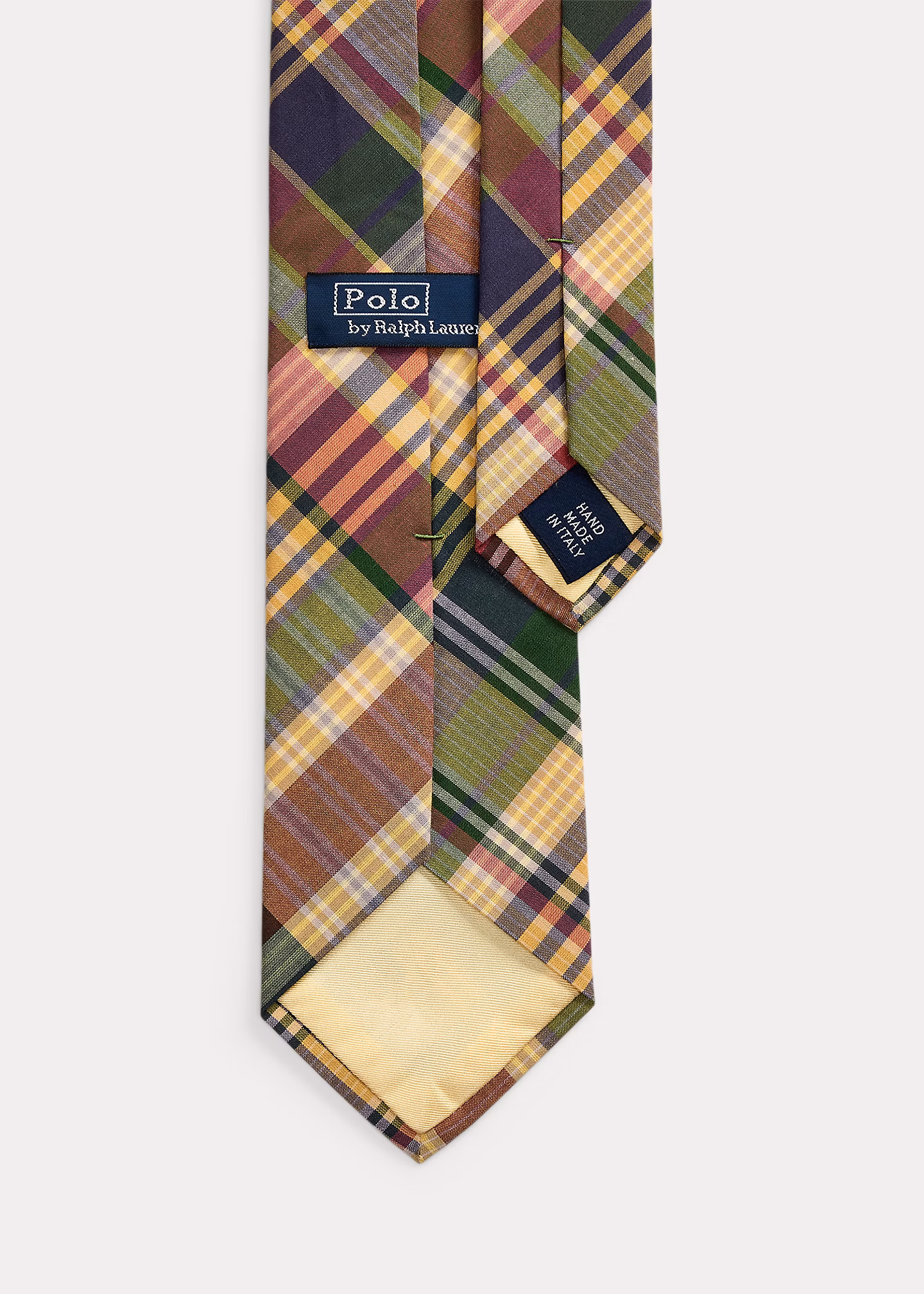 Karierte Krawatte aus Baumwolle - RALPH LAUREN OUTLET