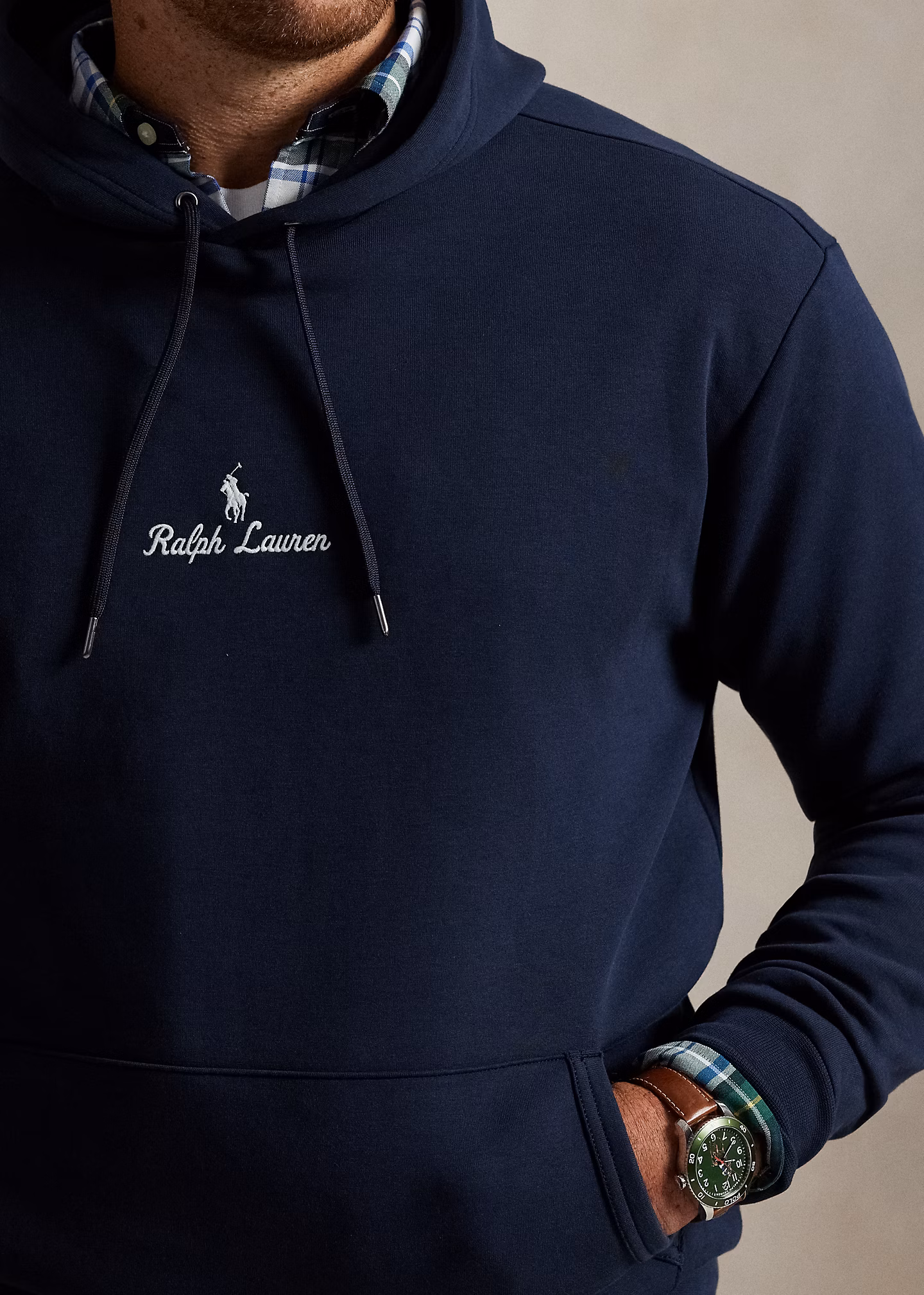 Doppellagiger Kapuzenpullover mit Logo - RALPH LAUREN OUTLET