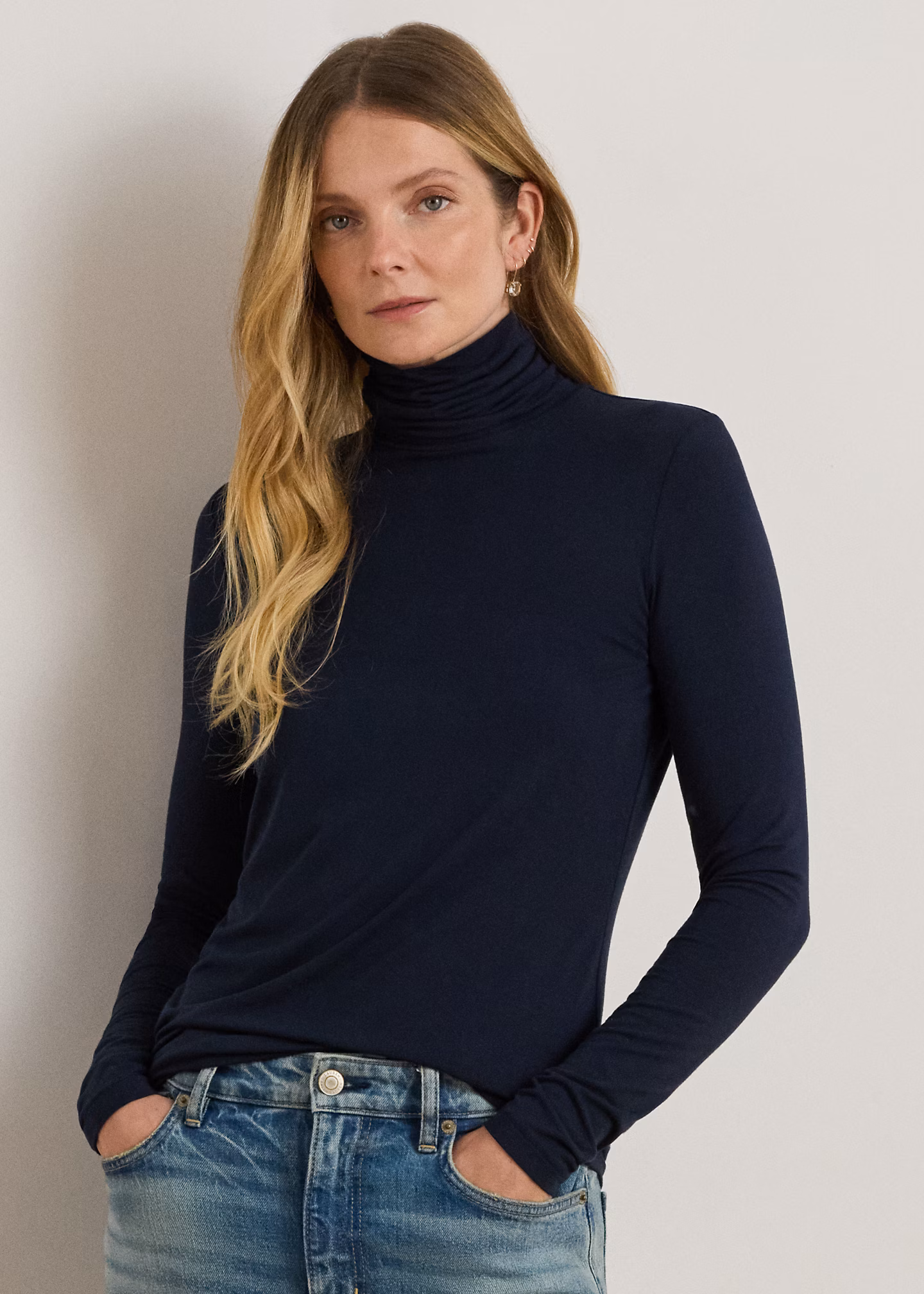 Rollkragenpullover aus Jersey - RALPH LAUREN OUTLET
