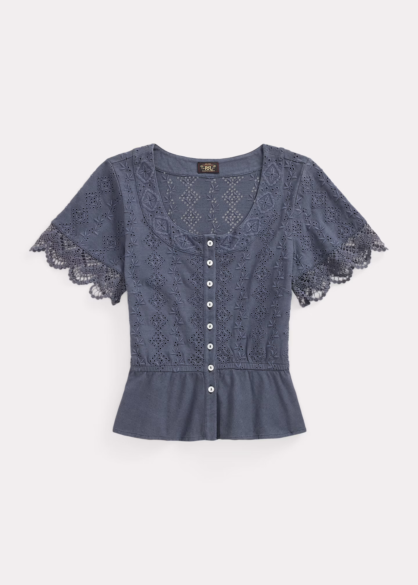 Jerseytop aus Baumwolle und Leinen - RALPH LAUREN OUTLET