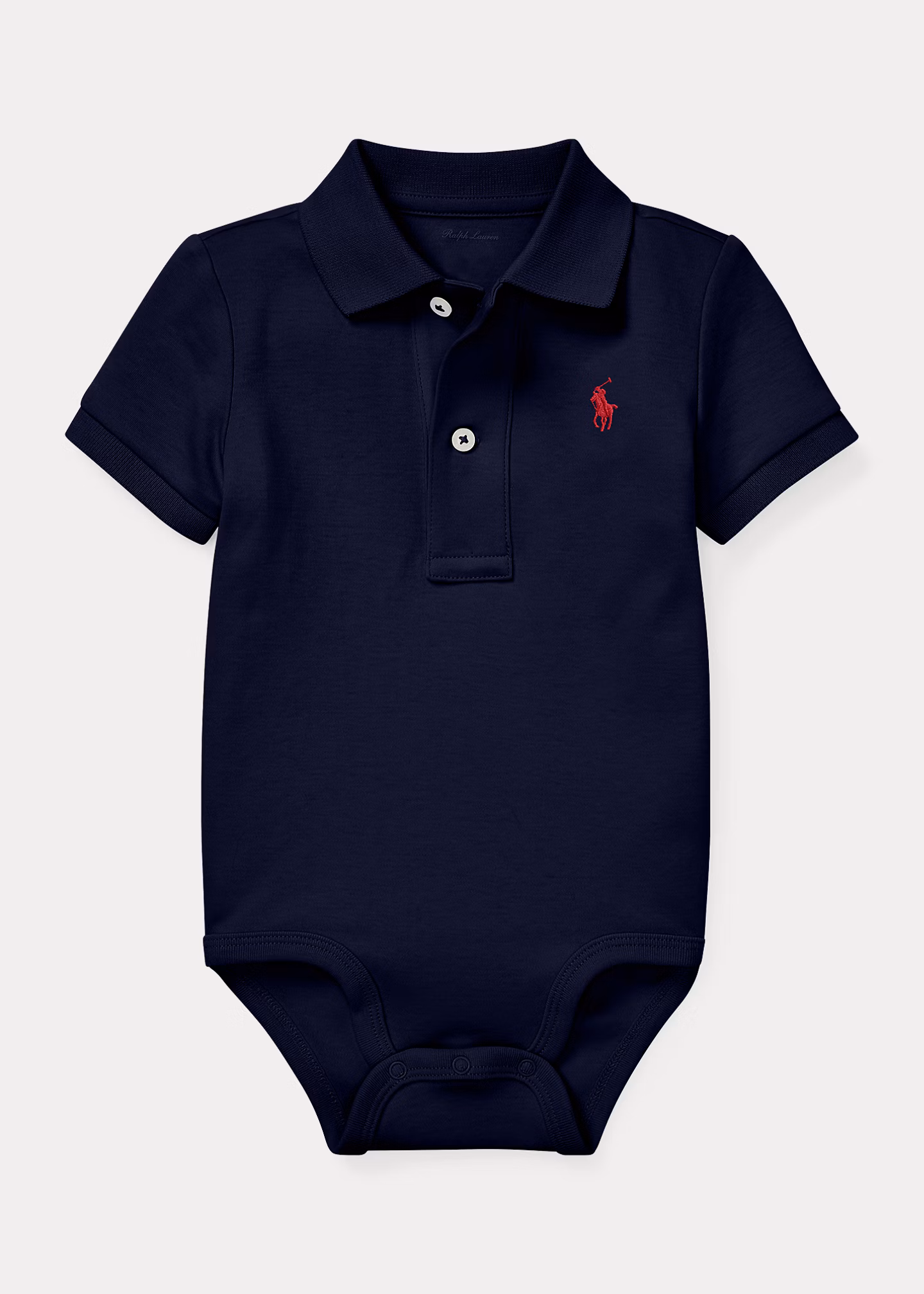 Polo-Babybody aus weicher Baumwolle - RALPH LAUREN OUTLET