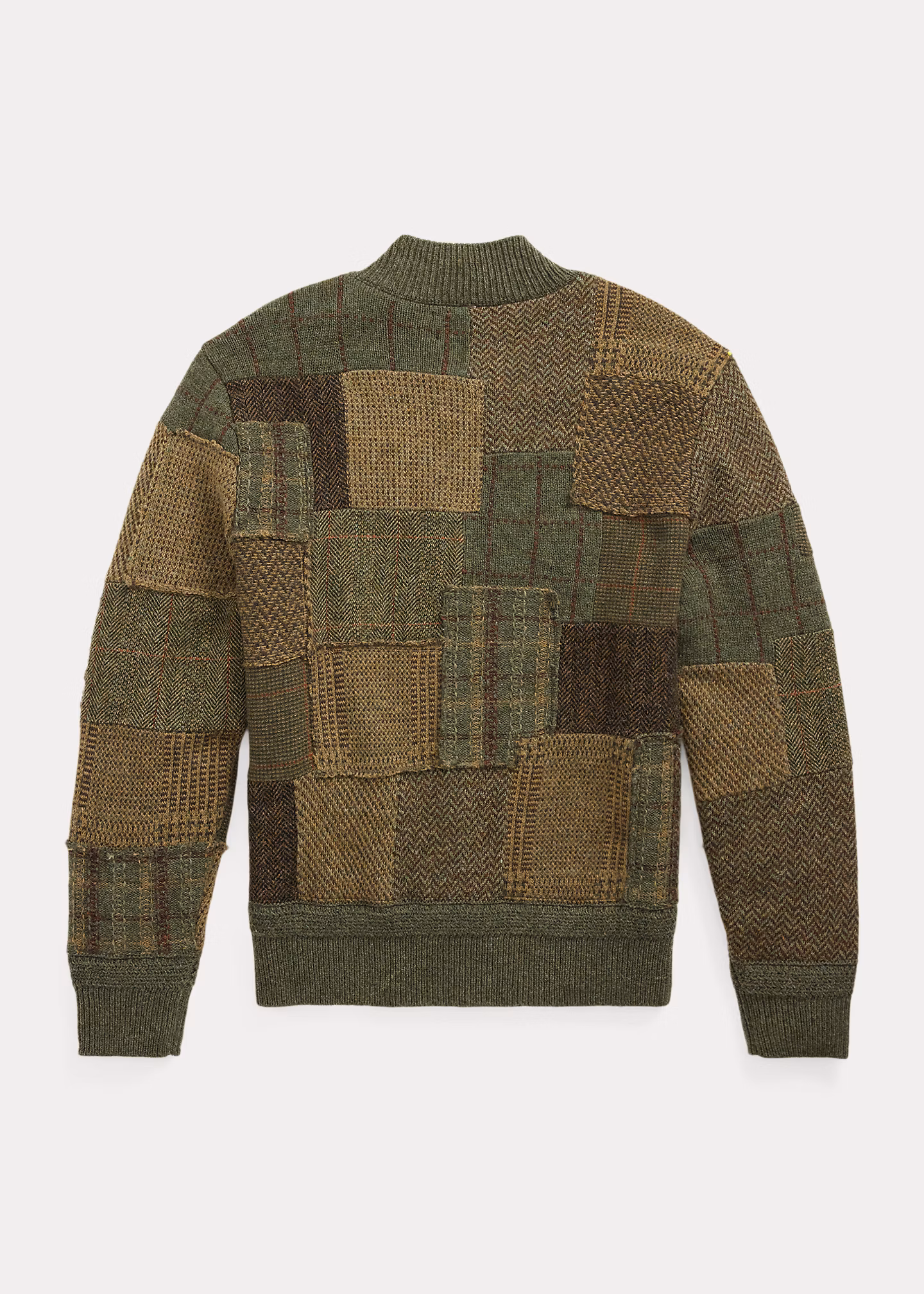 Patchwork-Pulloverjacke mit Kaschmir - RALPH LAUREN OUTLET