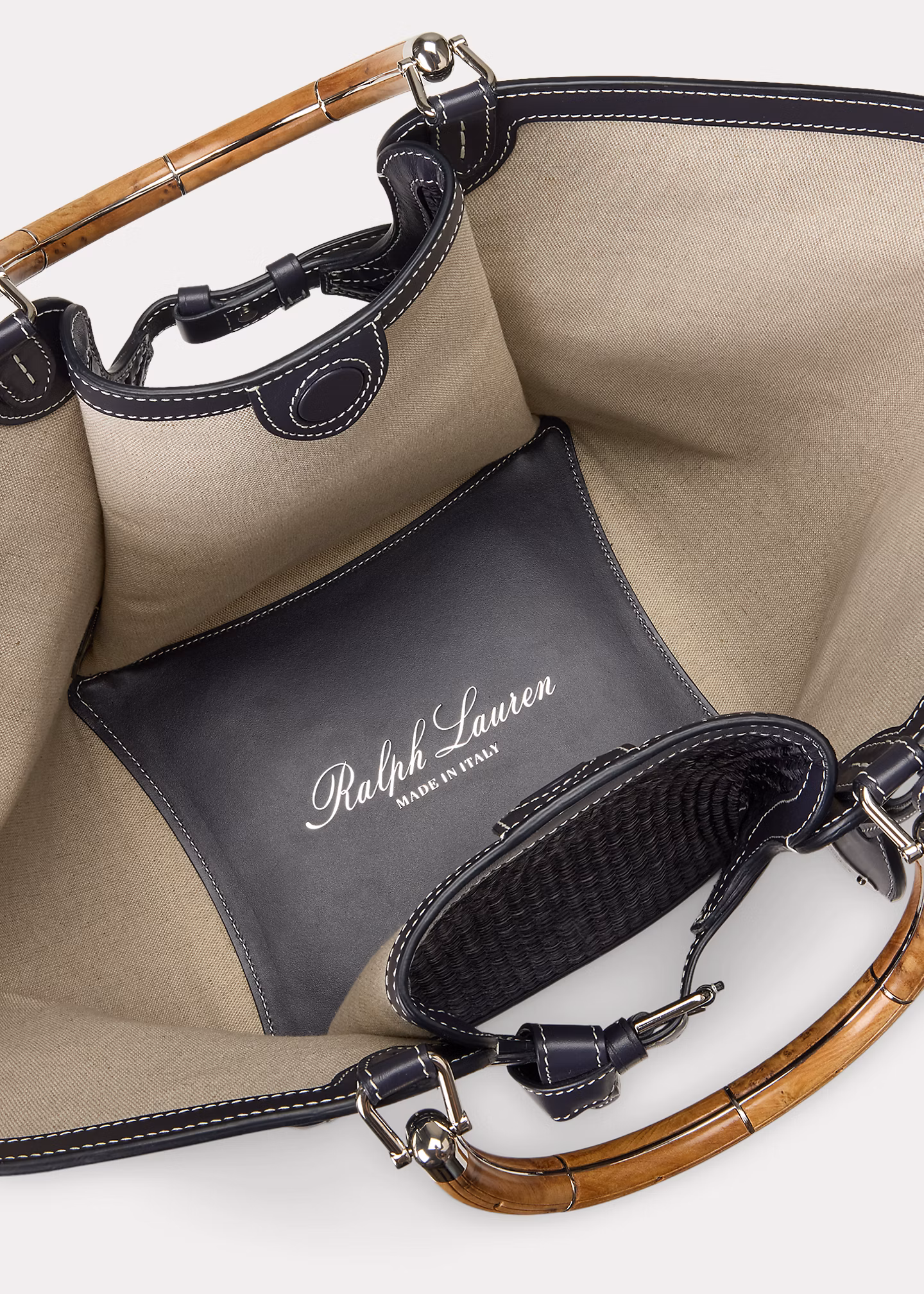 Die große geflochtene Tragetasche Ralph - RALPH LAUREN OUTLET