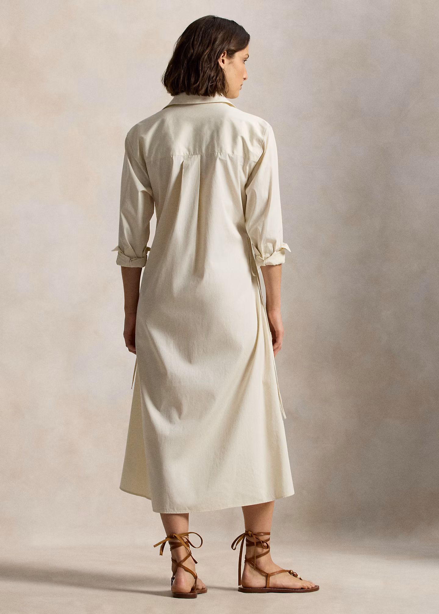 Baumwoll-Hemdkleid mit Tunnelzug - RALPH LAUREN OUTLET