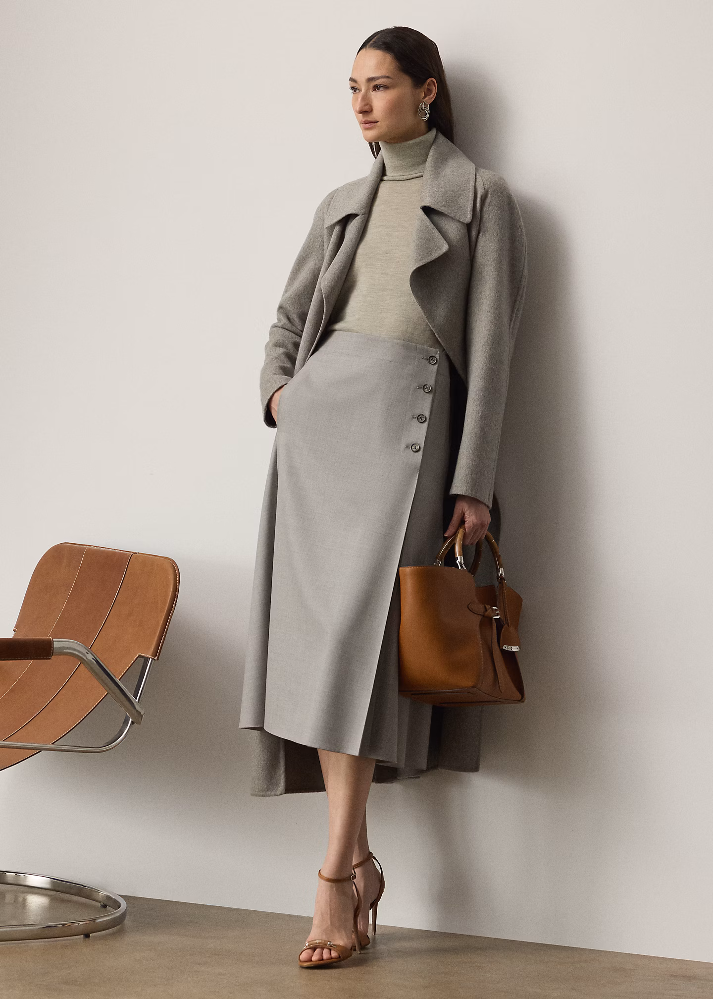 Midirock Dee aus Wolle - RALPH LAUREN OUTLET