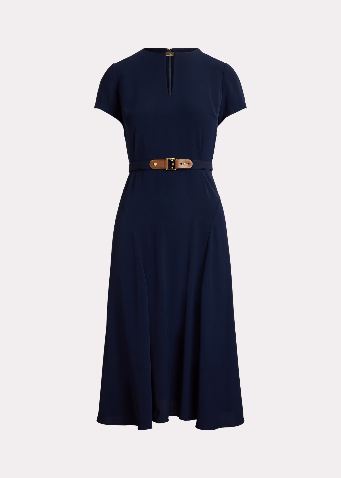 Georgettekleid mit Gürtel - RALPH LAUREN OUTLET