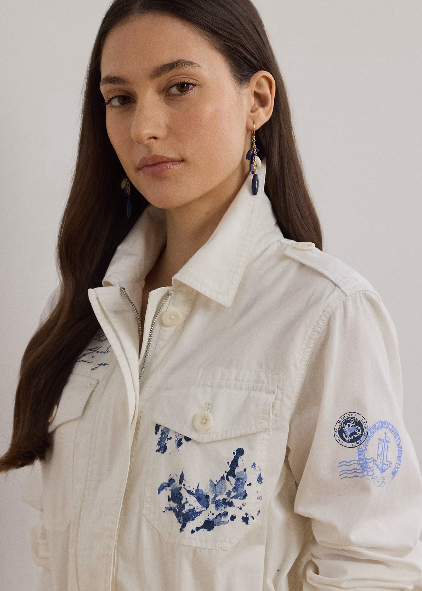 Federleichte Twill-Feldjacke mit Druck - RALPH LAUREN OUTLET