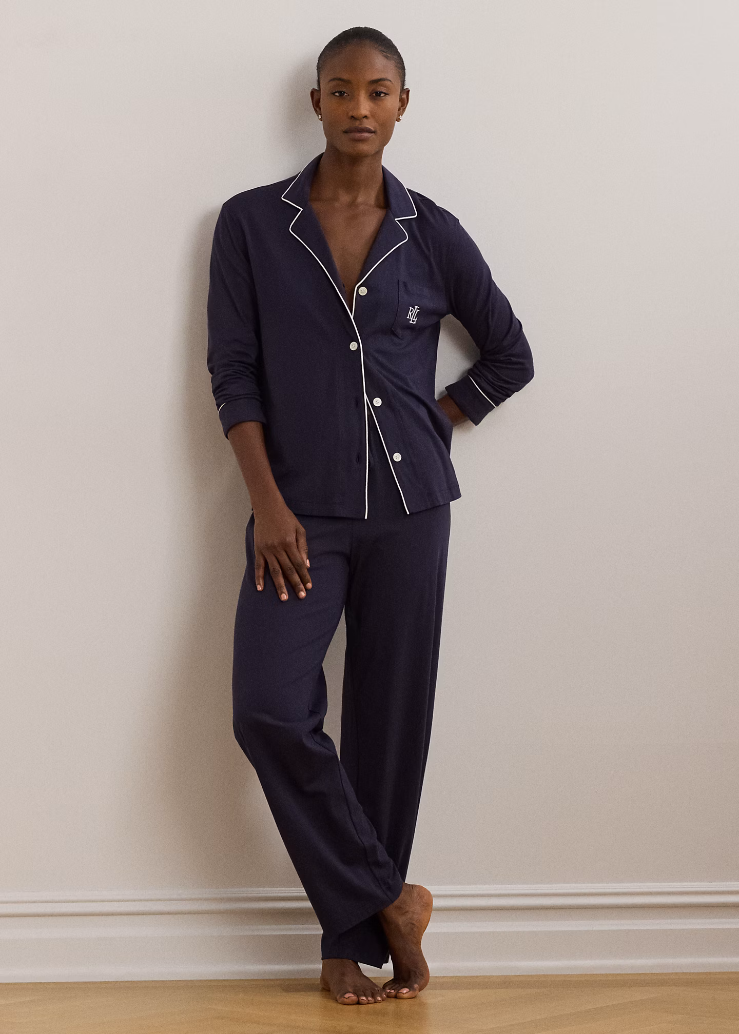 Pyjama aus Baumwolle und Modal - RALPH LAUREN OUTLET